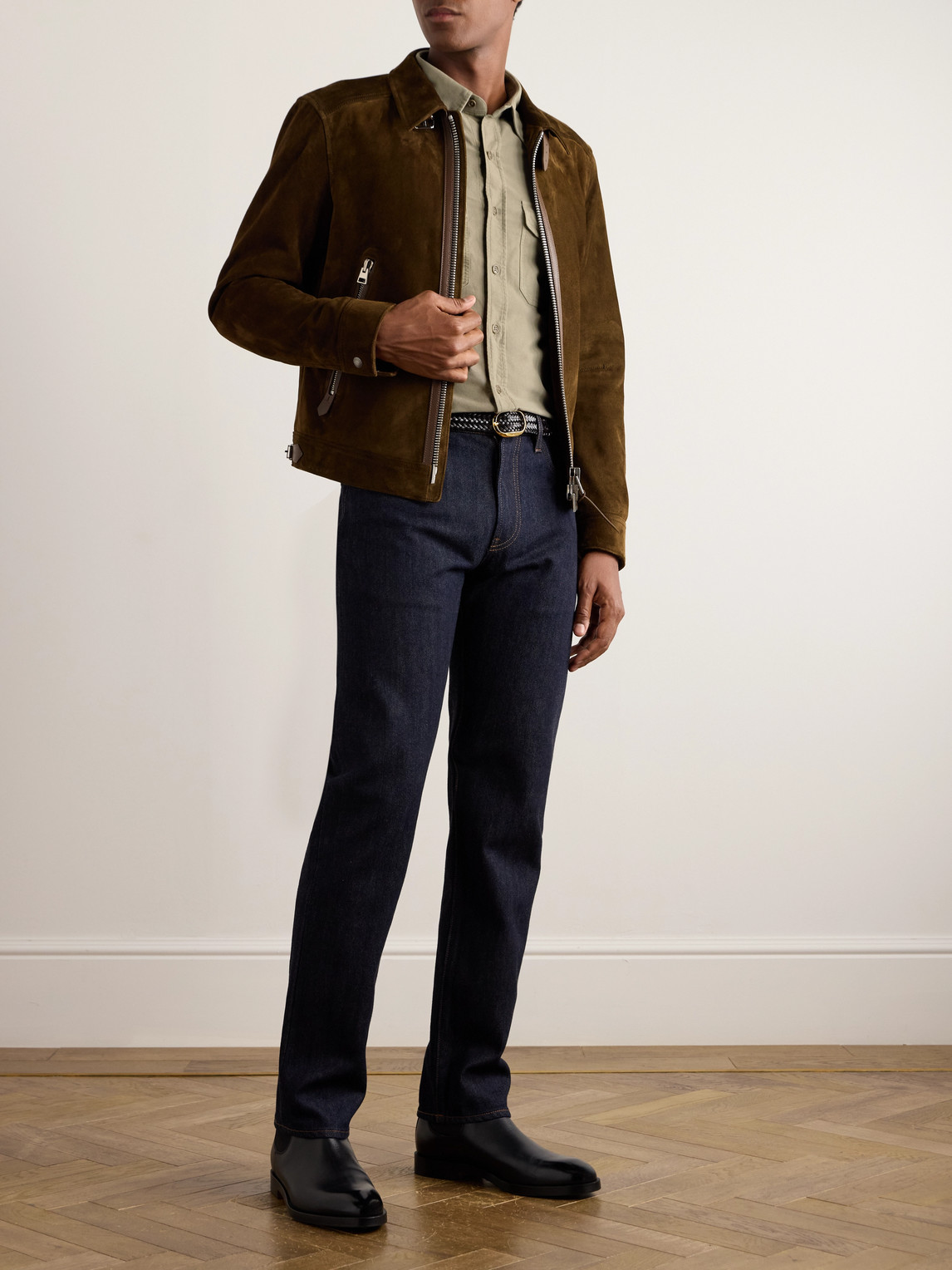 TOM FORD SLIM-FIT COTTON-MOLESKIN SHIRT