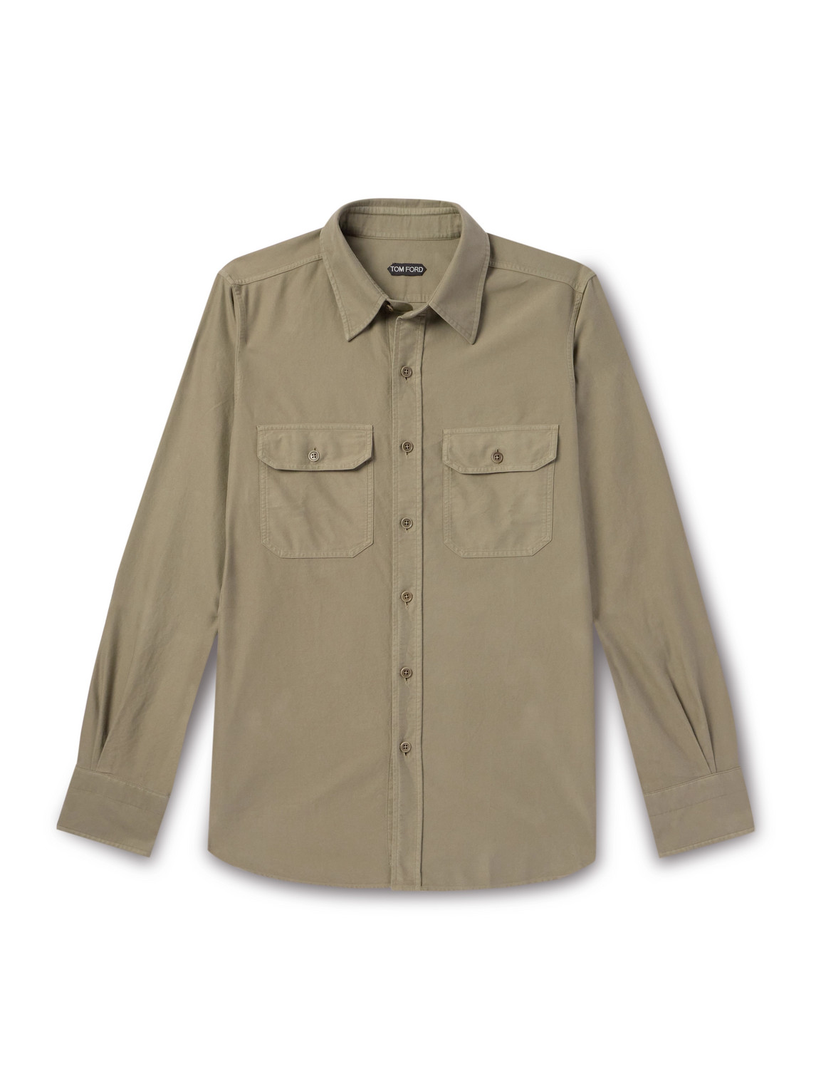 TOM FORD SLIM-FIT COTTON-MOLESKIN SHIRT
