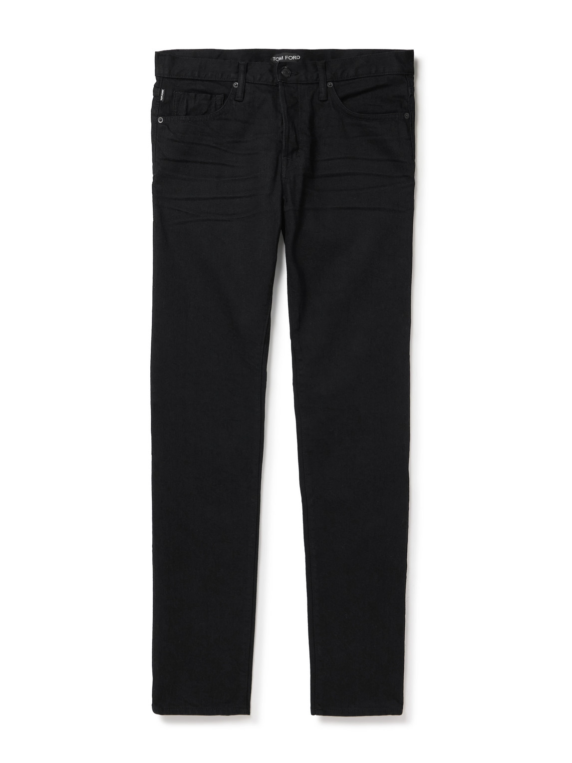 Tom Ford Slim-fit Selvedge Jeans In Black