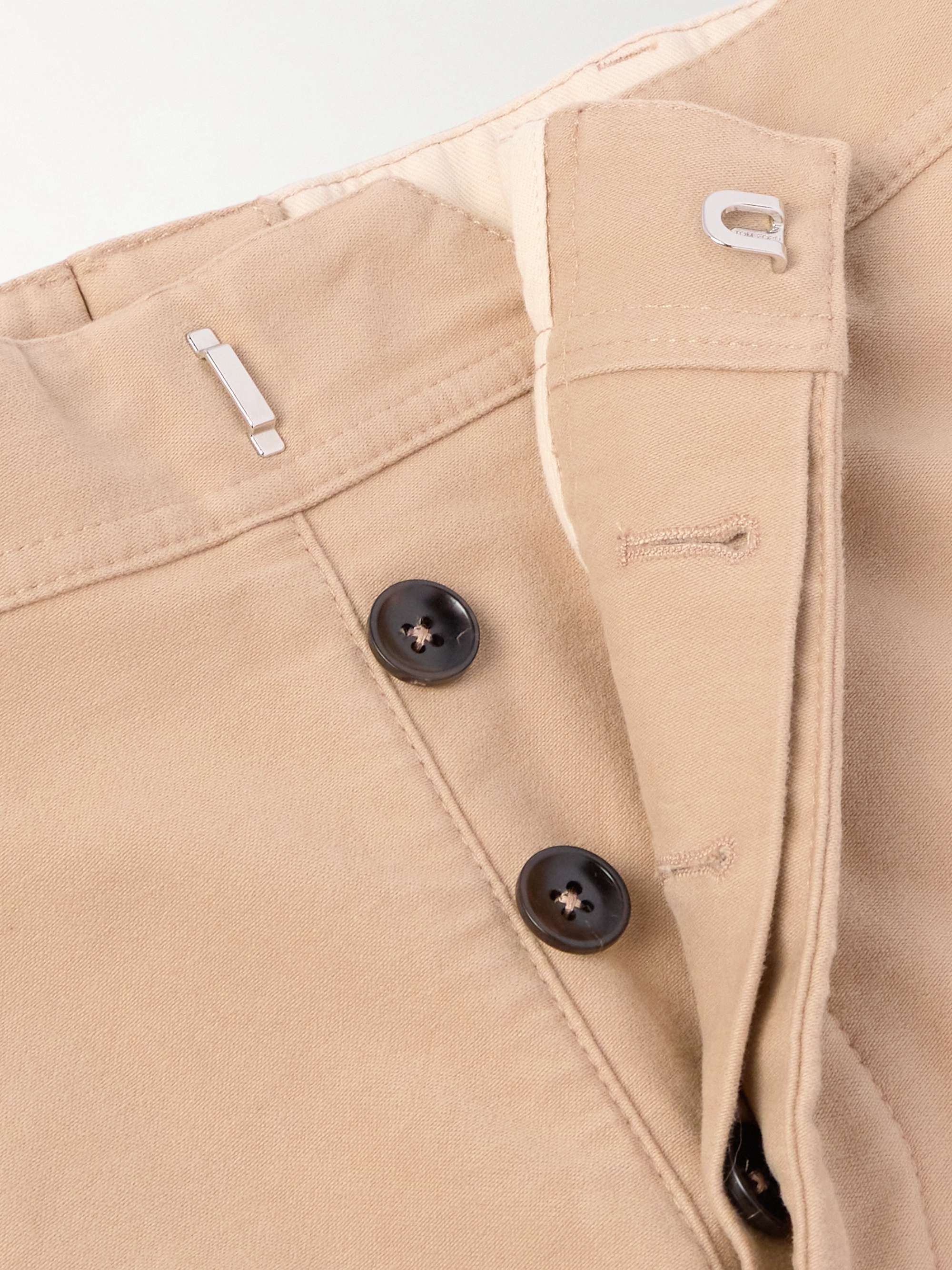 TOM FORD Straight-Leg Cotton-Blend Moleskin Trousers for Men | MR PORTER