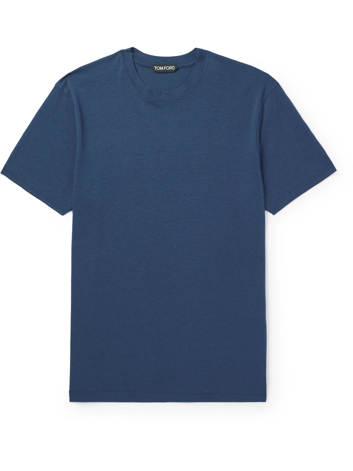 Tom Ford Slim-fit Lyocell And Cotton-blend Jersey T-shirt In Blue