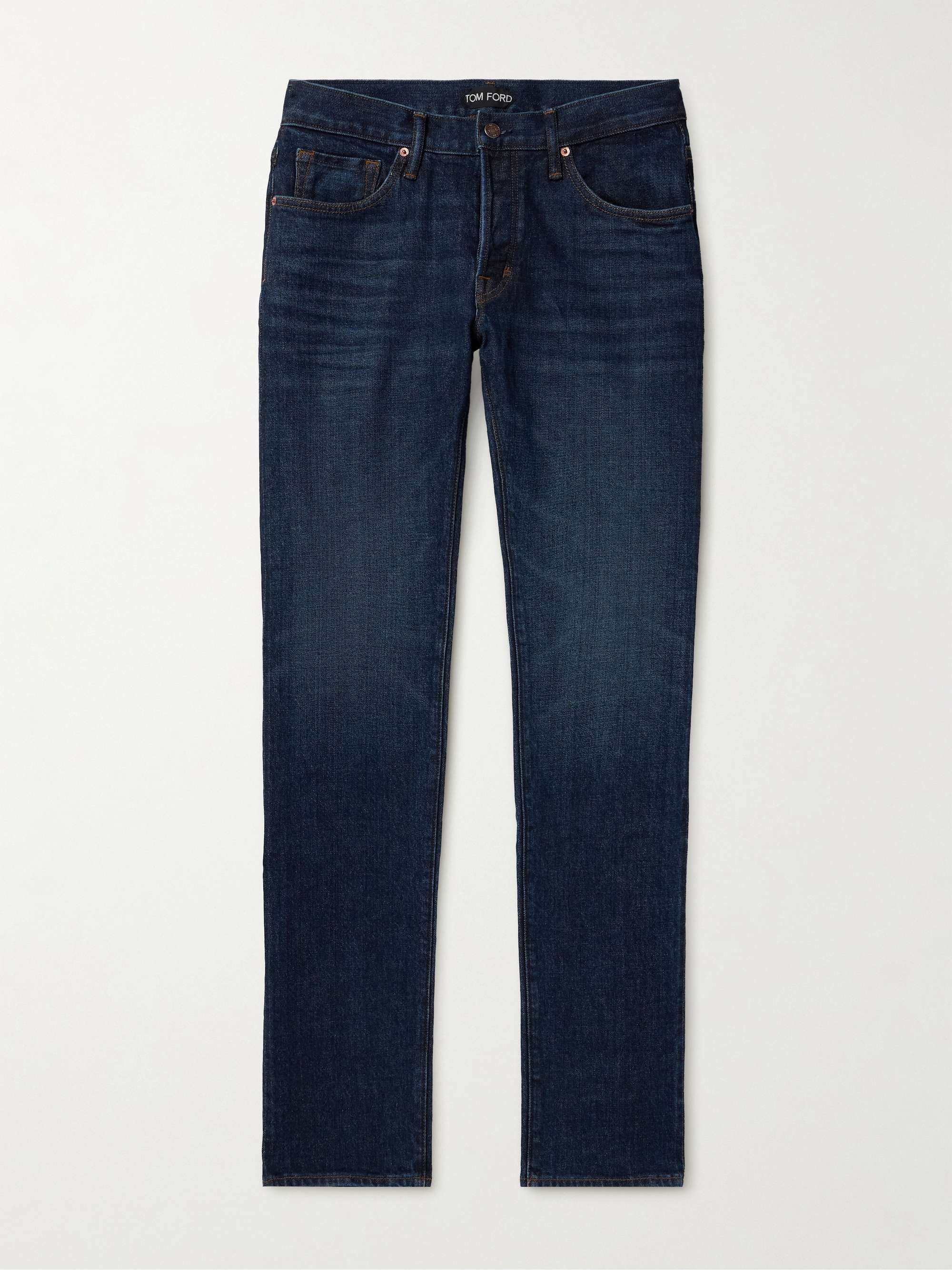 TOM FORD Slim-Fit Straight-Leg Selvedge Jeans for Men | MR TOM FORD Slim-Fit Straight-Leg Selvedge Jeans for Men | MR
