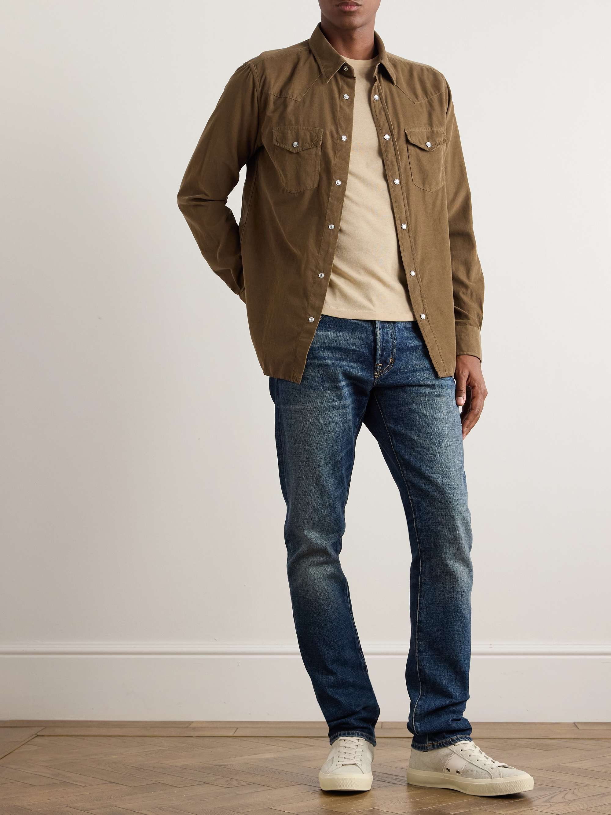 TOM FORD Cotton-Blend Jersey T-Shirt