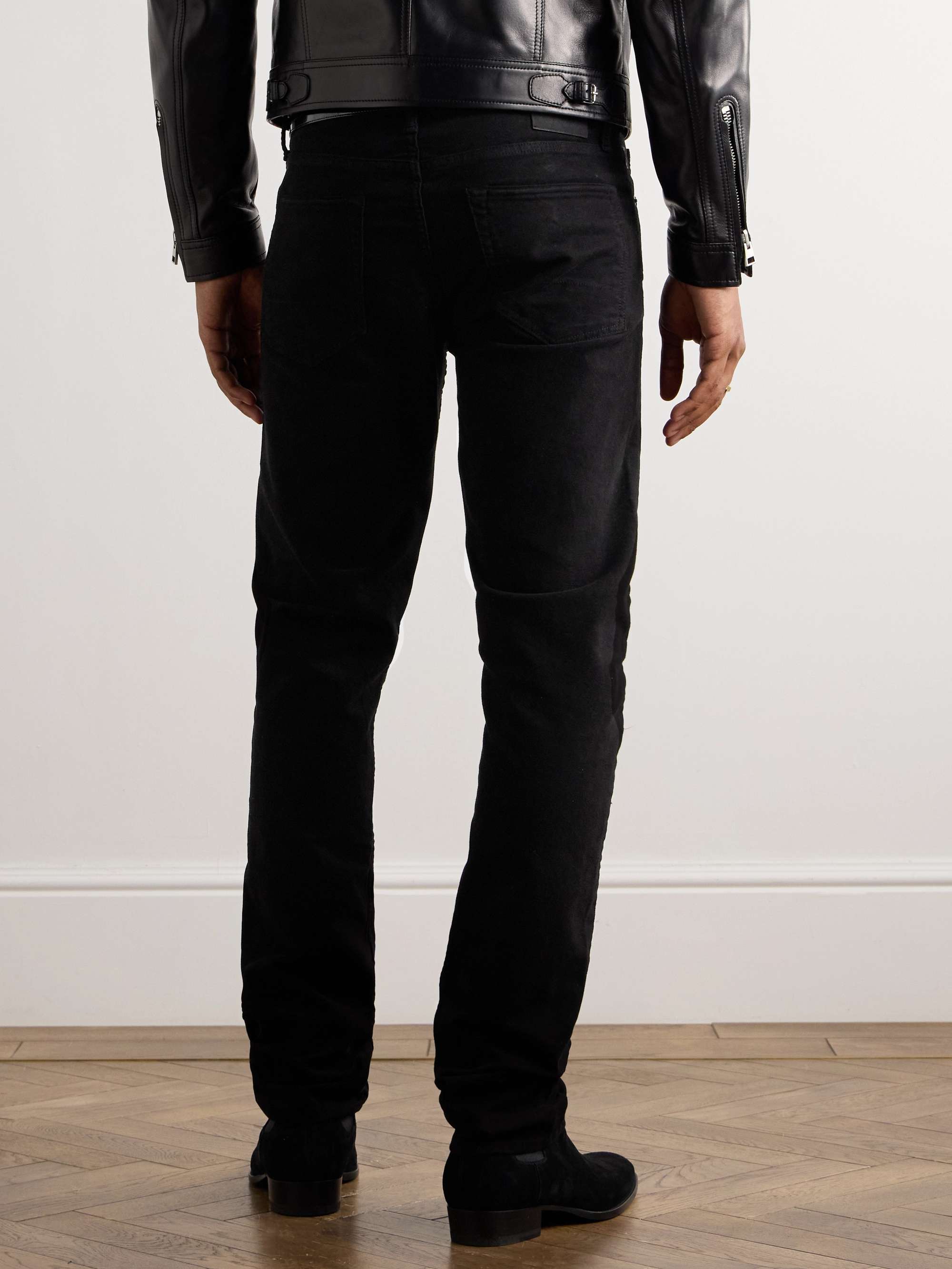 TOM FORD Slim-Fit Cotton-Blend Moleskin Trousers for Men | MR PORTER