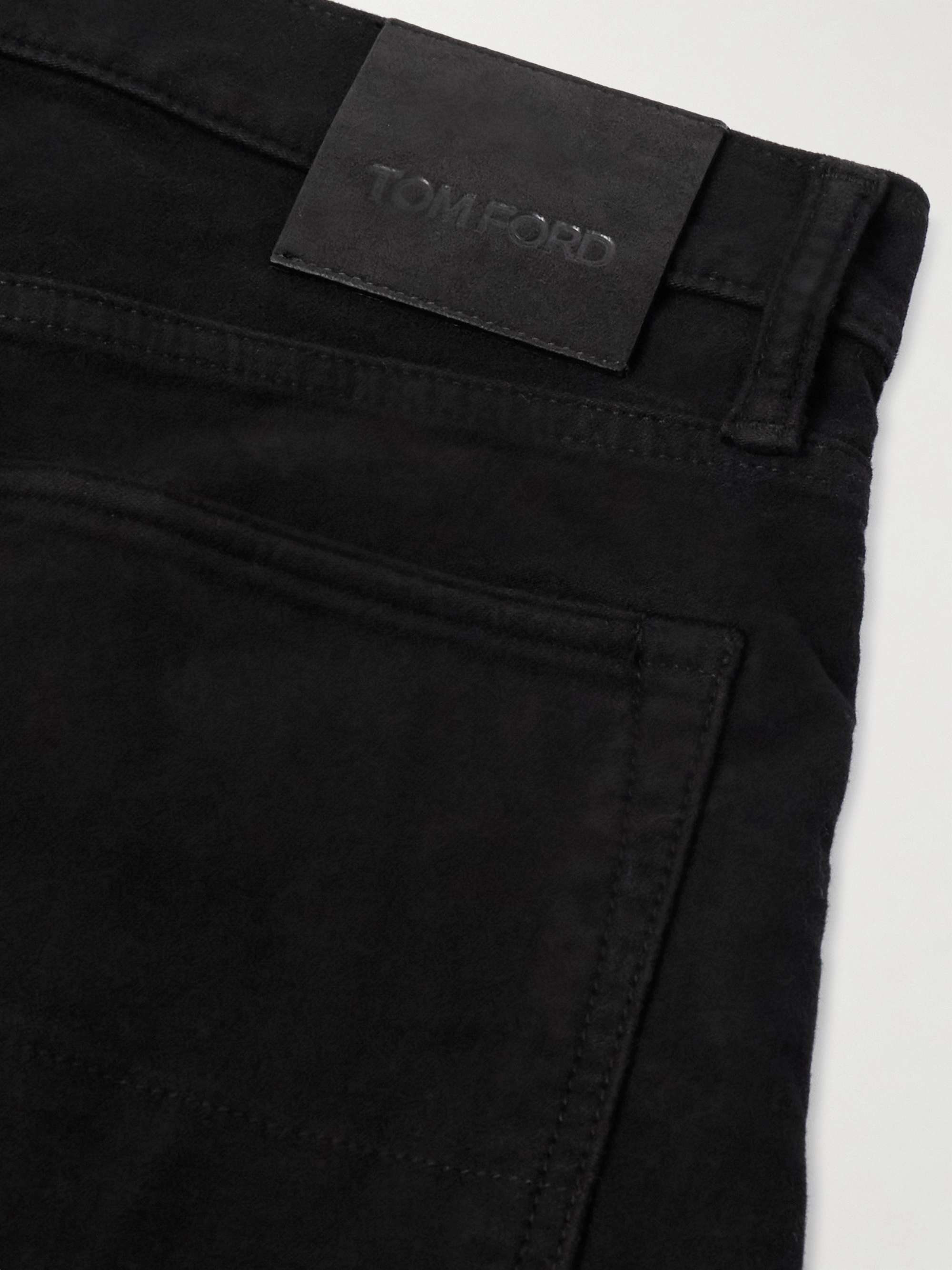 TOM FORD Slim-Fit Cotton-Blend Moleskin Trousers for Men | MR PORTER