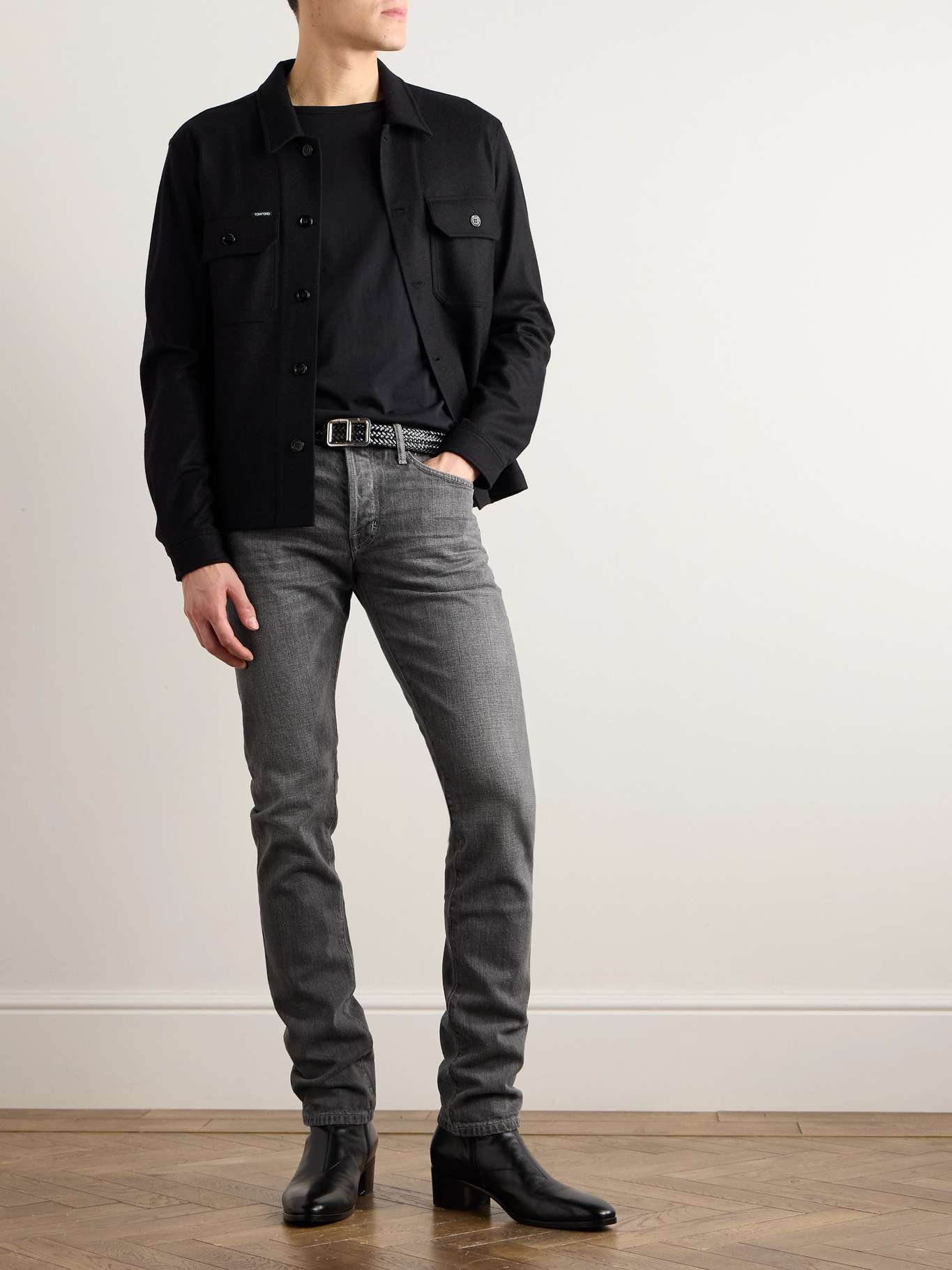 TOM FORD Slim-Fit Straight-Leg Selvedge Jeans for Men | MR PORTER