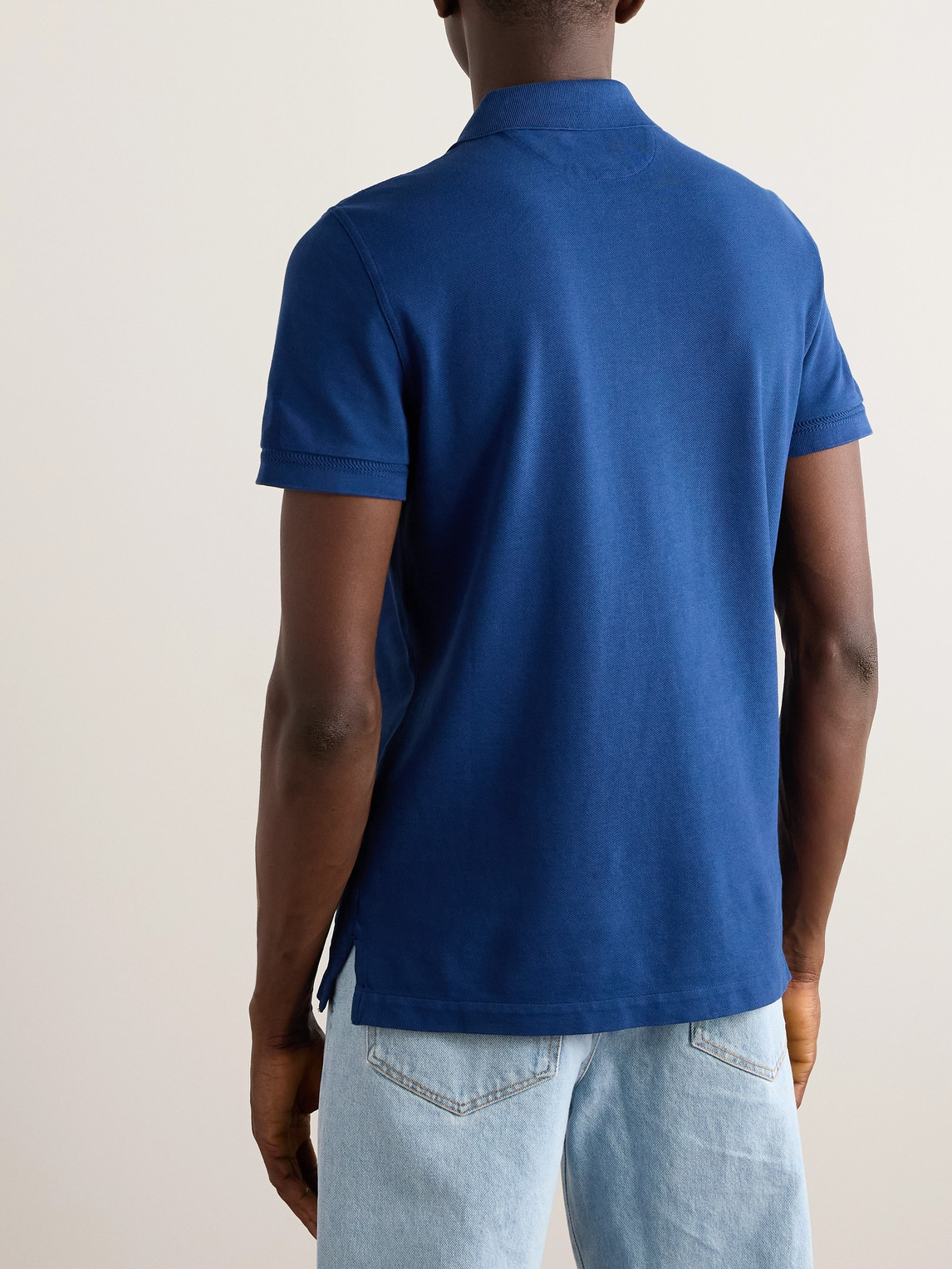 Tom Ford Short-sleeve Polo Shirt In Blue