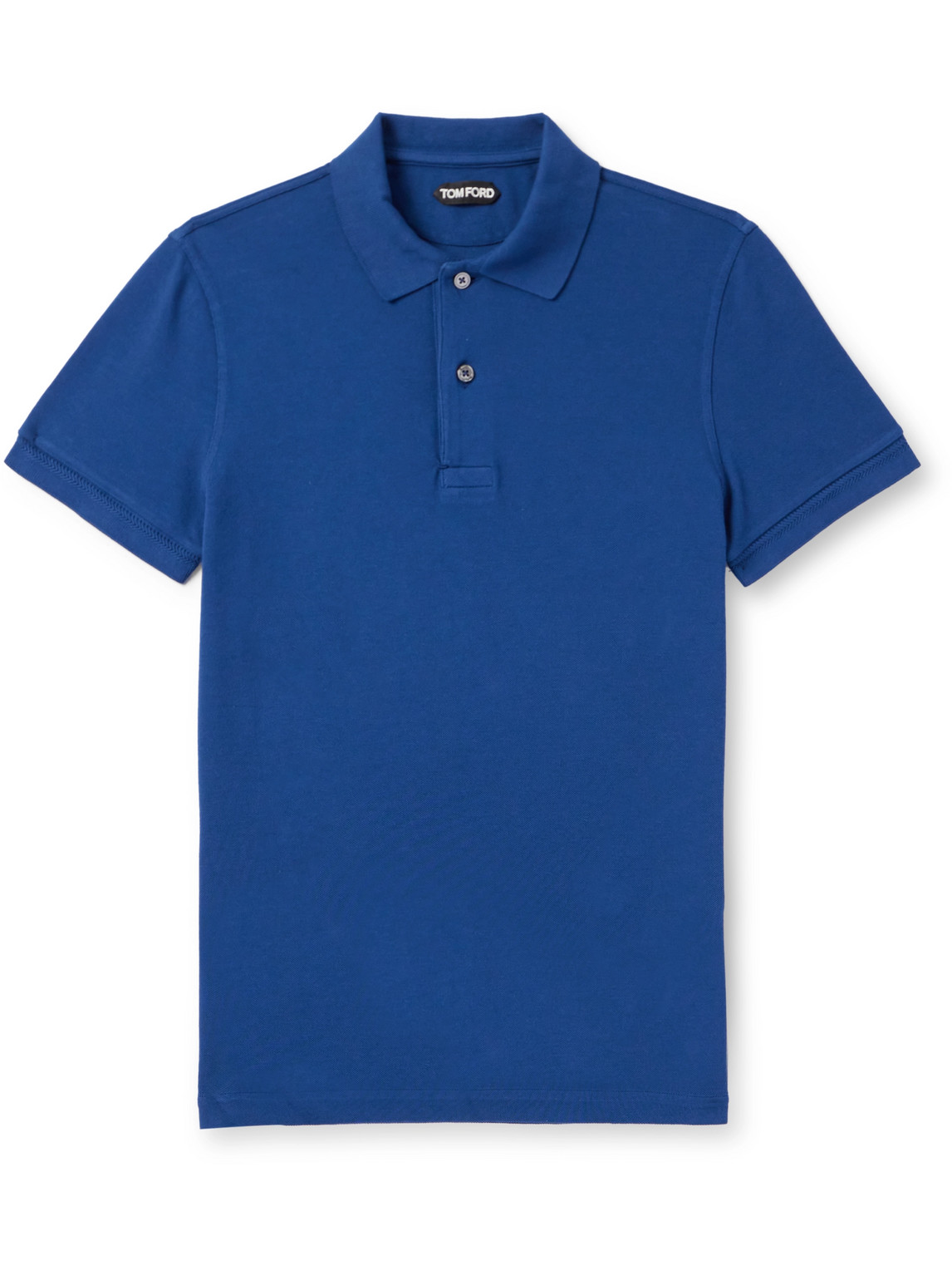 Tom Ford Short-sleeve Polo Shirt In Blue