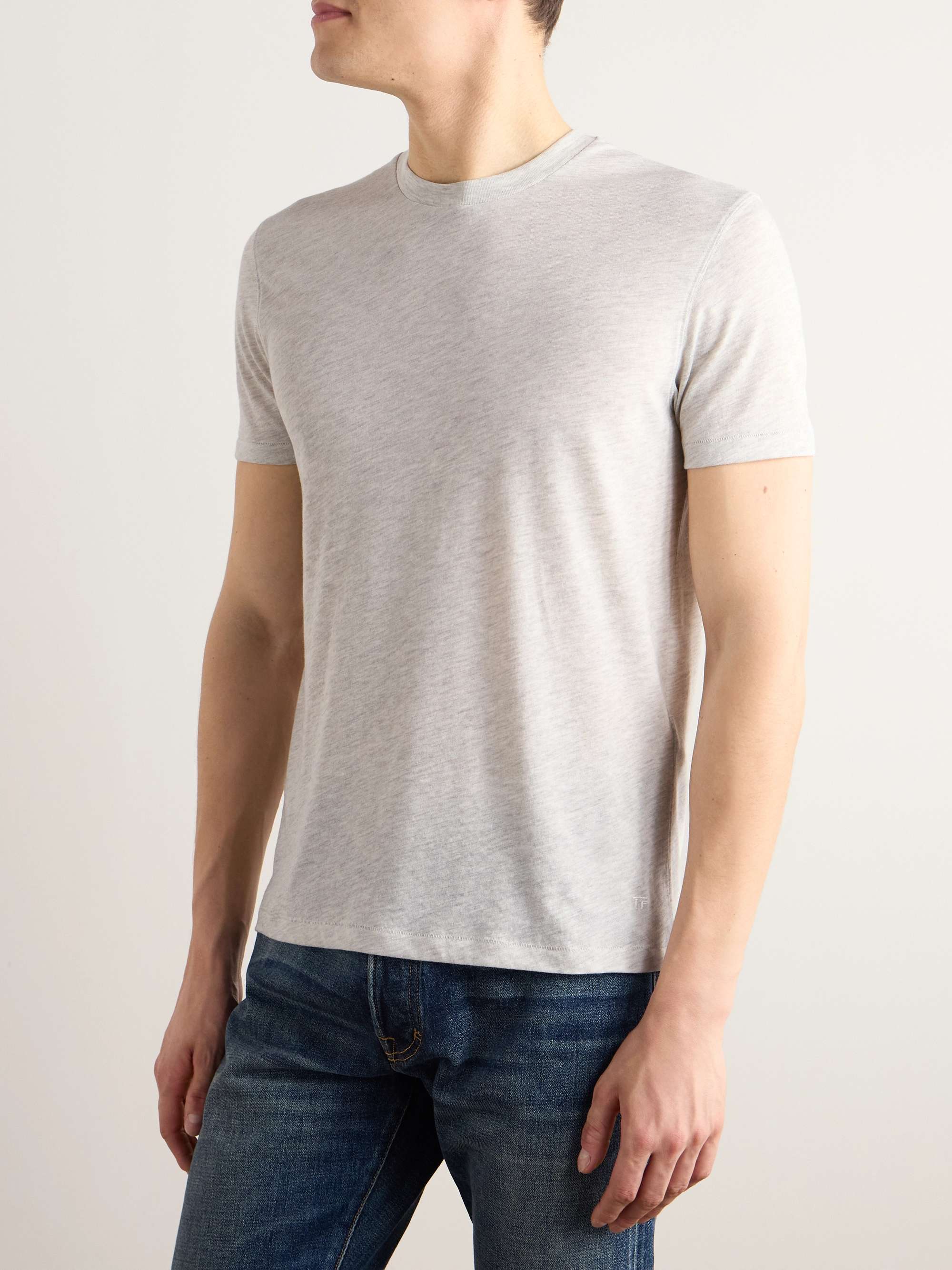 TOM FORD Cotton-Blend Jersey T-Shirt