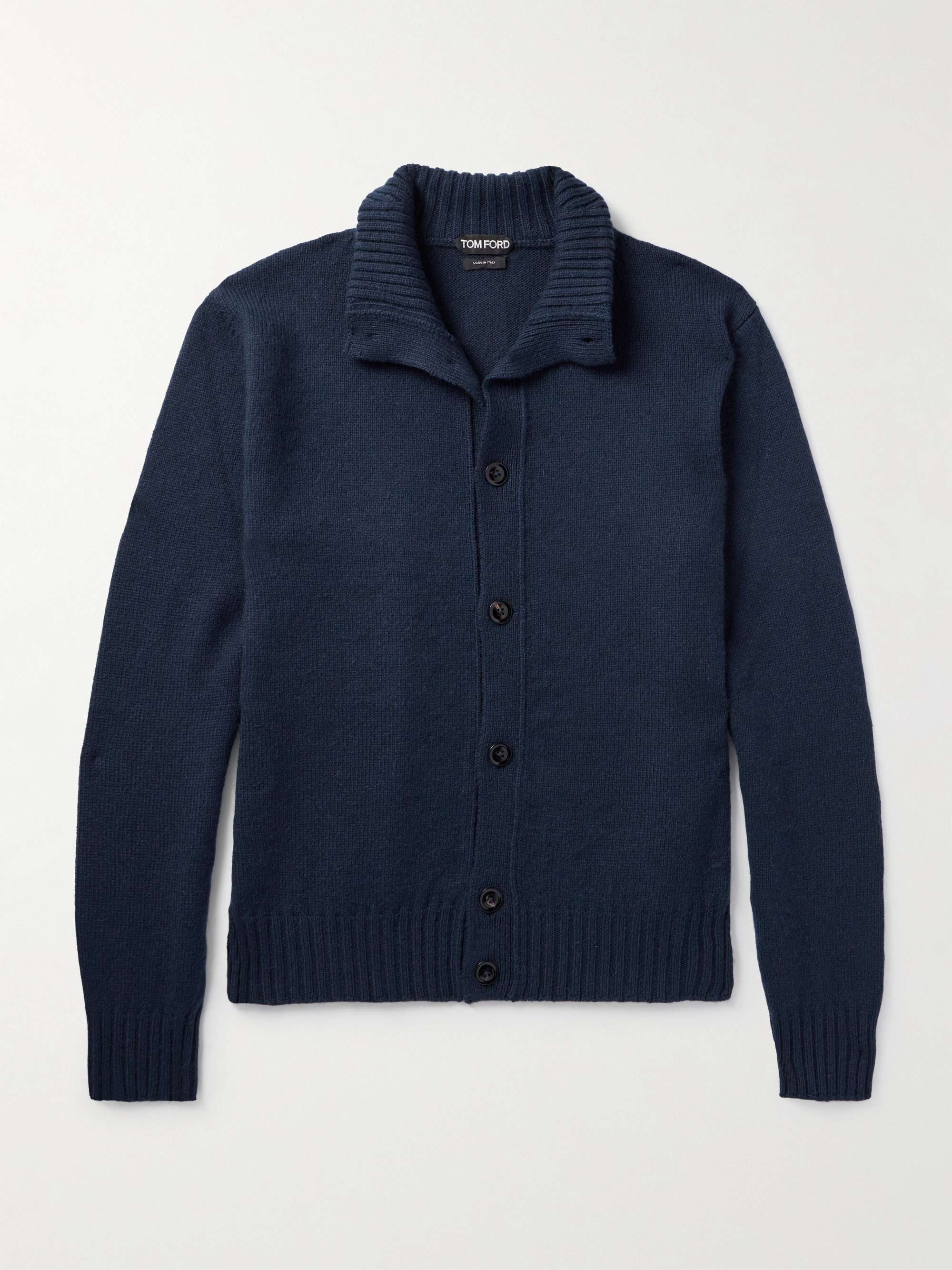 Wool Cashmere and Mohair Blend Cardigan