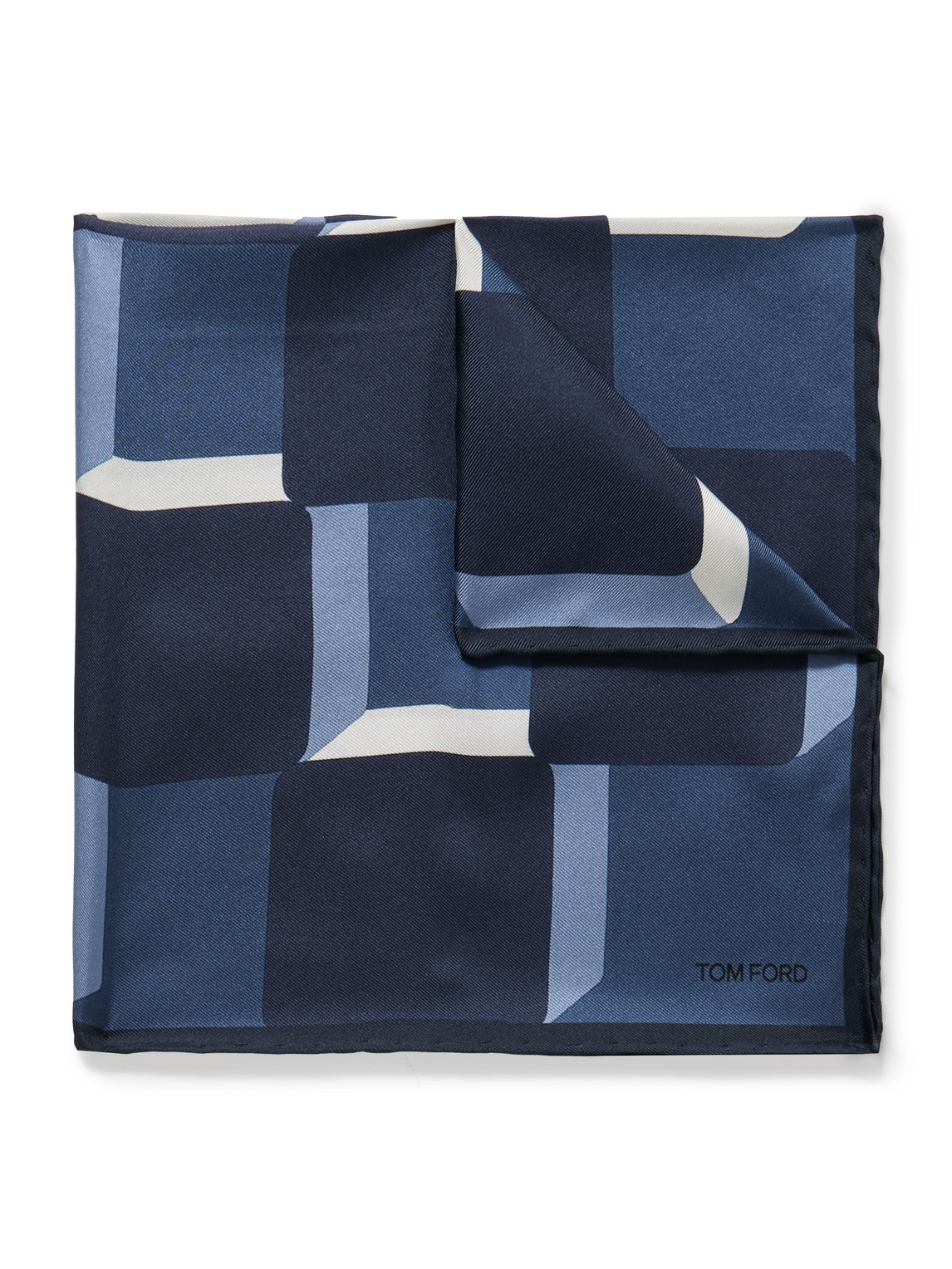 Tom Ford Printed Silk-Twill Pocket Square - Men