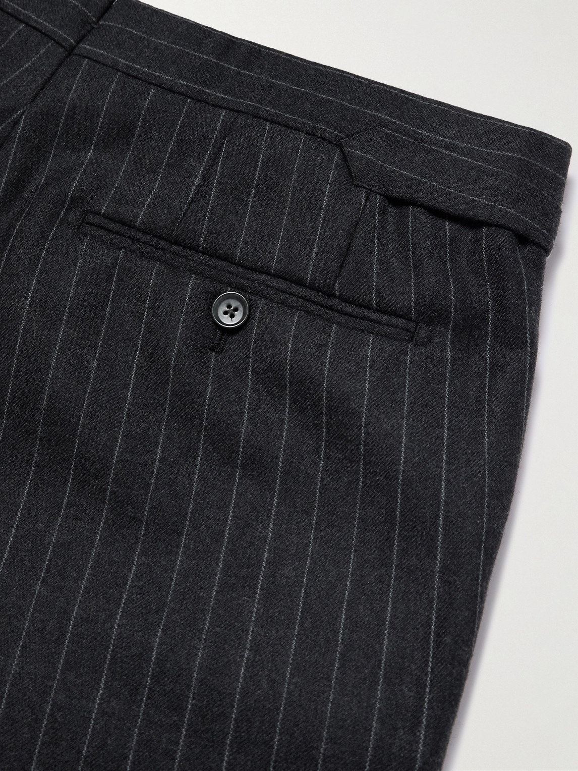 Shelton Straight-Leg Pinstriped Wool Trousers - Men | Image | 4