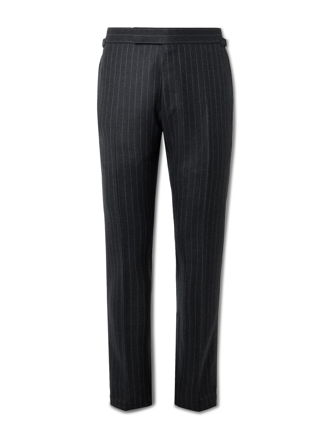 Shelton Straight-Leg Pinstriped Wool Trousers - Men | Image | 0