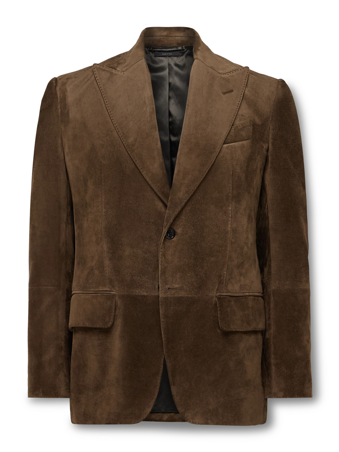 Tom Ford Suede Blazer In Brown