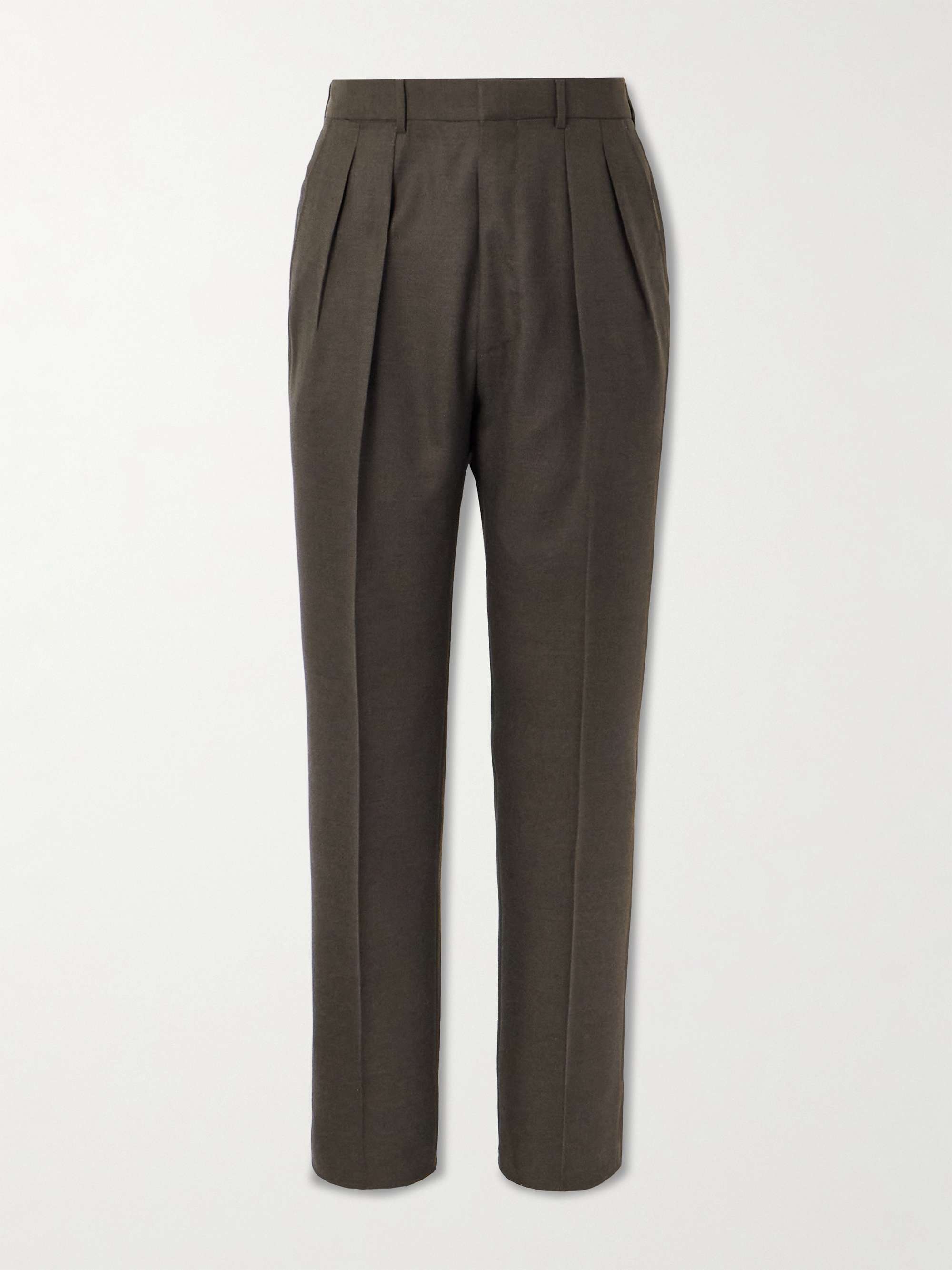 TOM FORD Atticus Slim-Fit Pleated Wool and Silk-Blend Suit