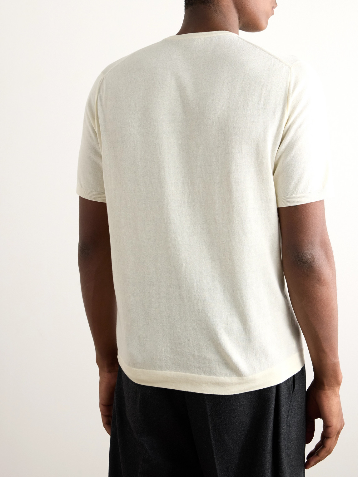 Shop Loro Piana Bay Cotton T-shirt In Neutrals