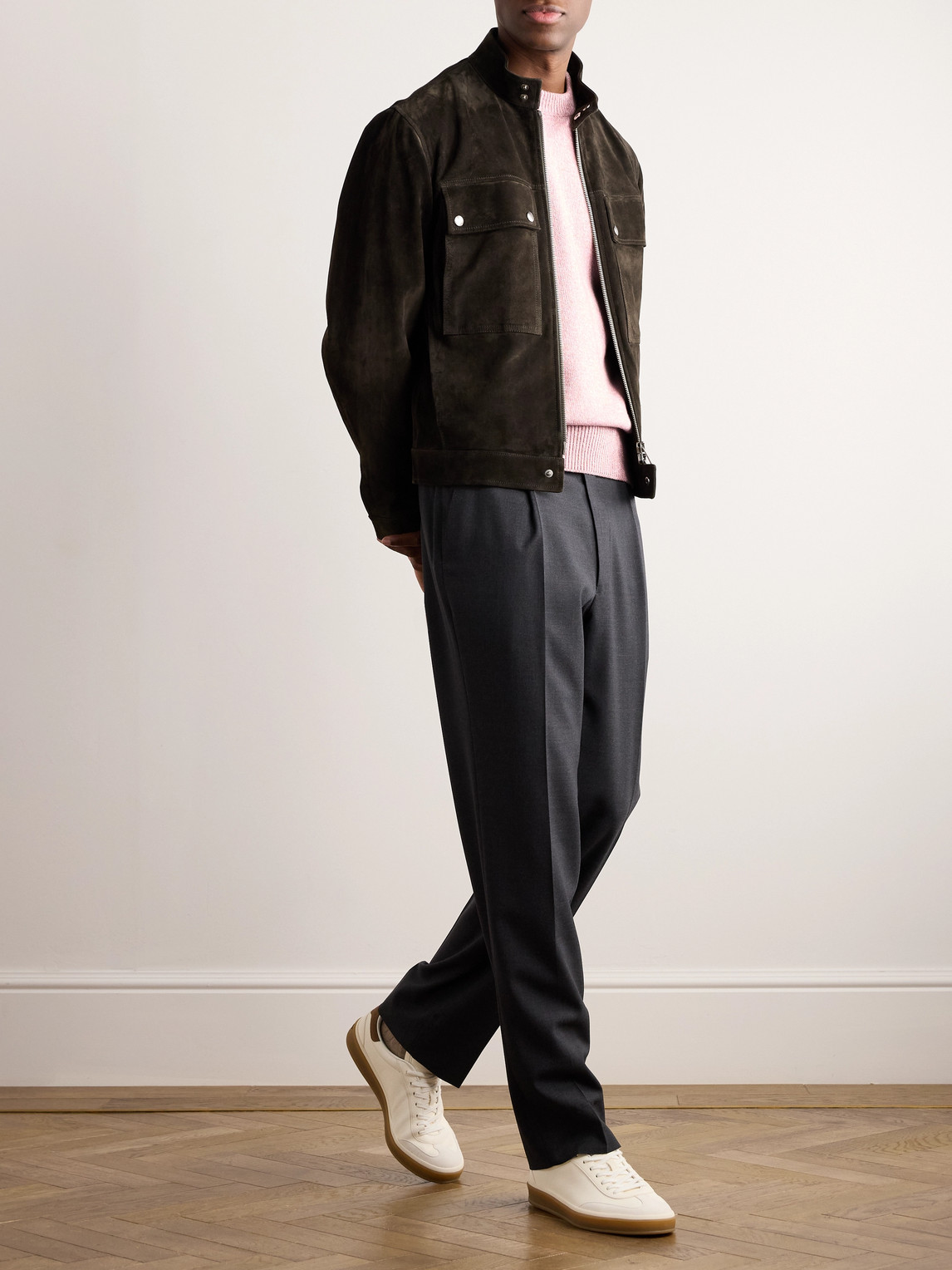Loro Piana Cotton And Cashmere-blend Sweater In Pink
