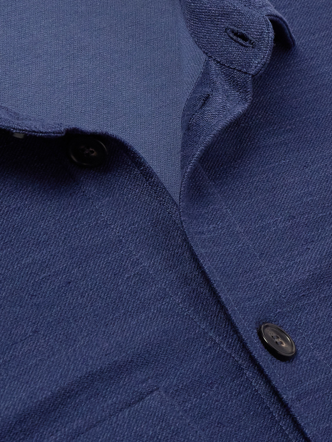 Loro Piana Silk, Cotton And Linen-blend Overshirt In Blue