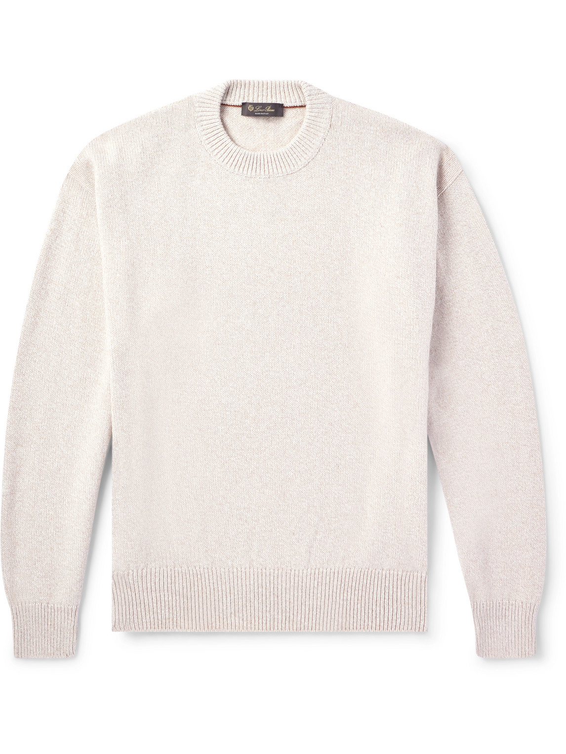 Loro Piana Cotton And Cashmere-blend Sweater In Neutrals