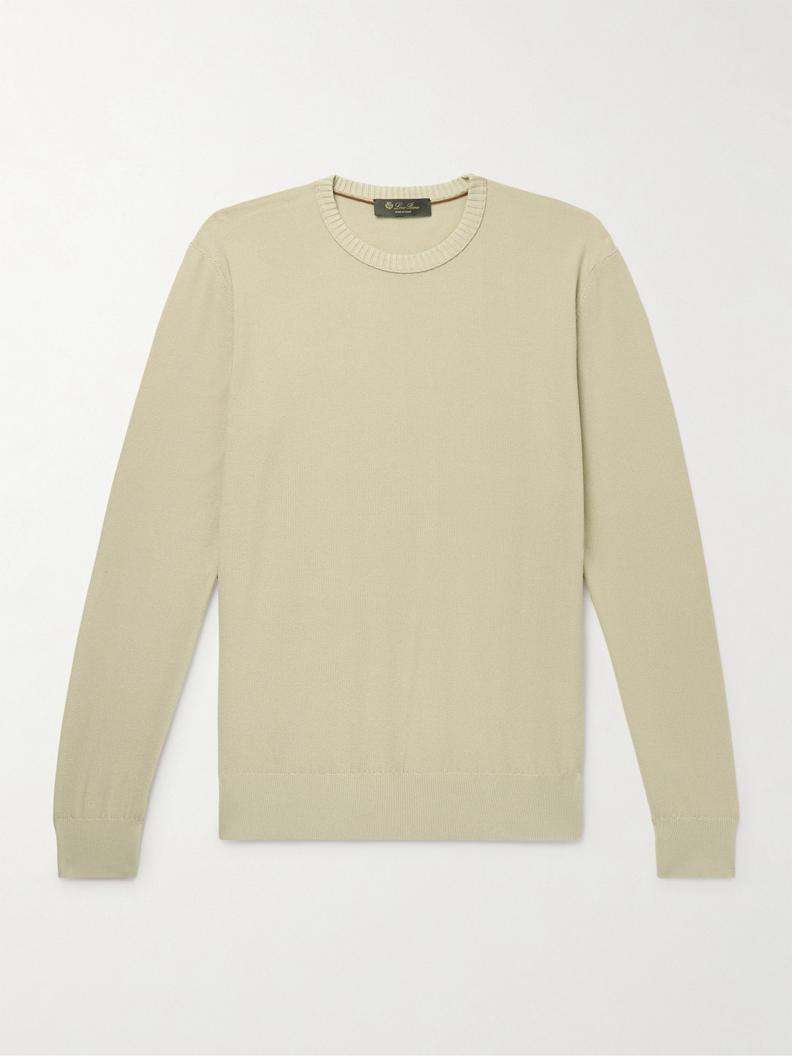 Loro Piana Cotton and Silk-Blend Piqué Sweater - Men