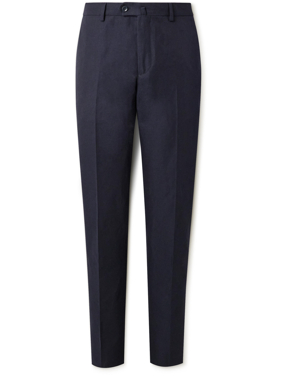 Straight-Leg Linen-Twill Trousers