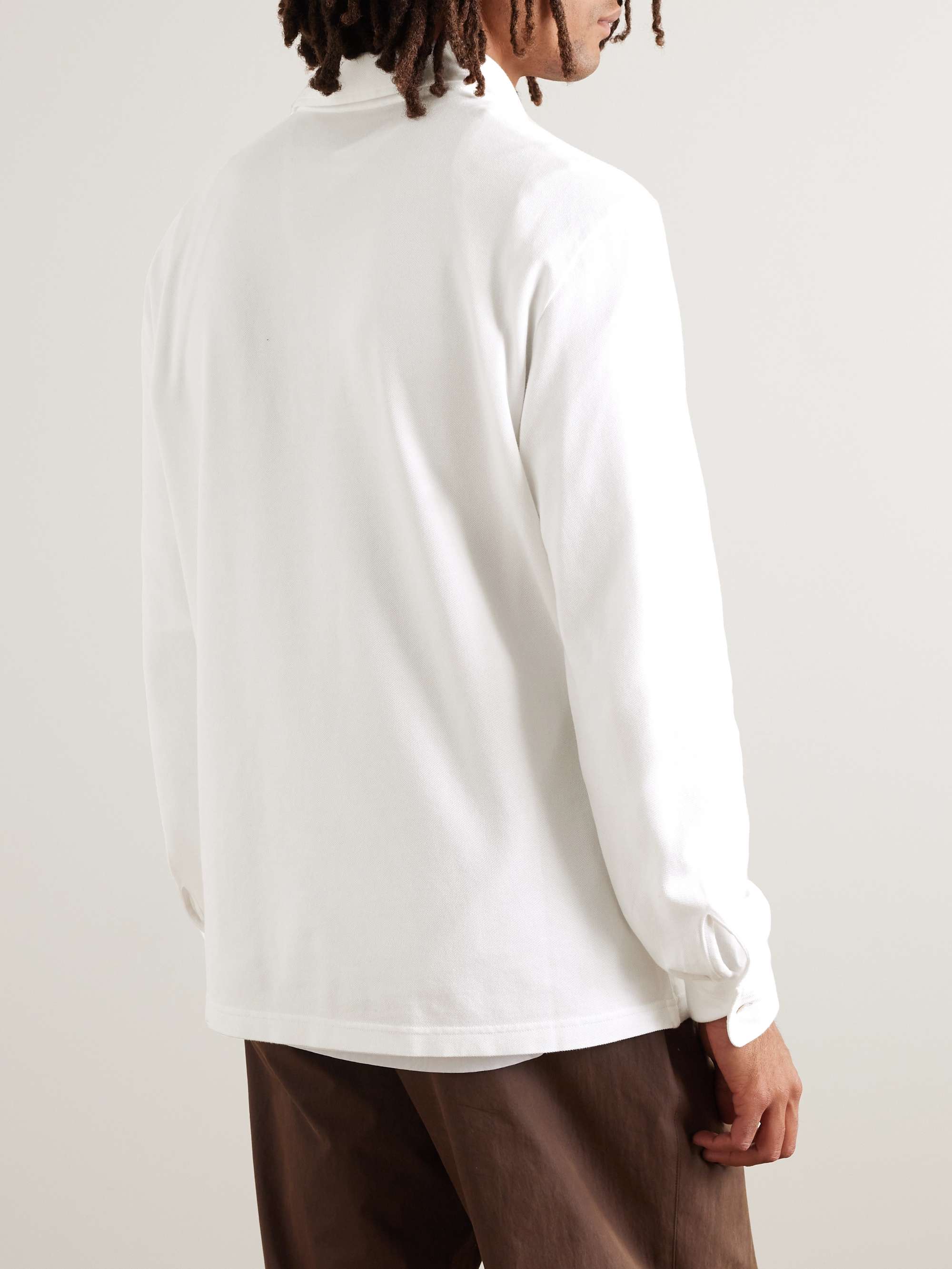 LORO PIANA Cotton-Piqué Polo Shirt