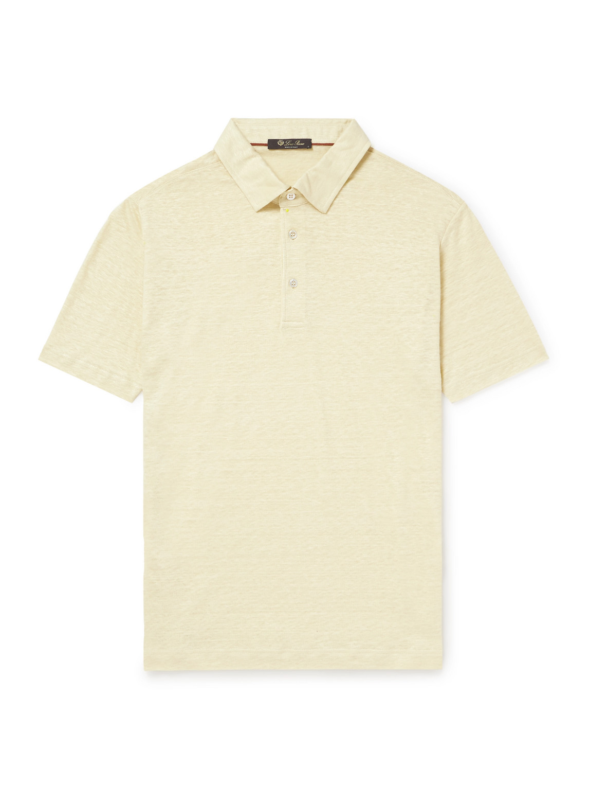 Loro Piana Linen-jersey Polo Shirt In Neutrals