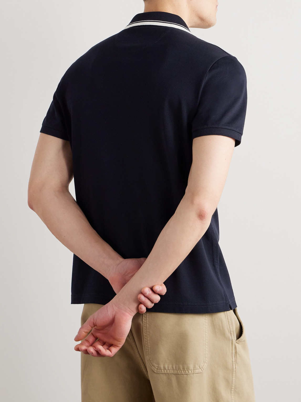 Loro Piana Zip Regatta Polo Shirt In Blue