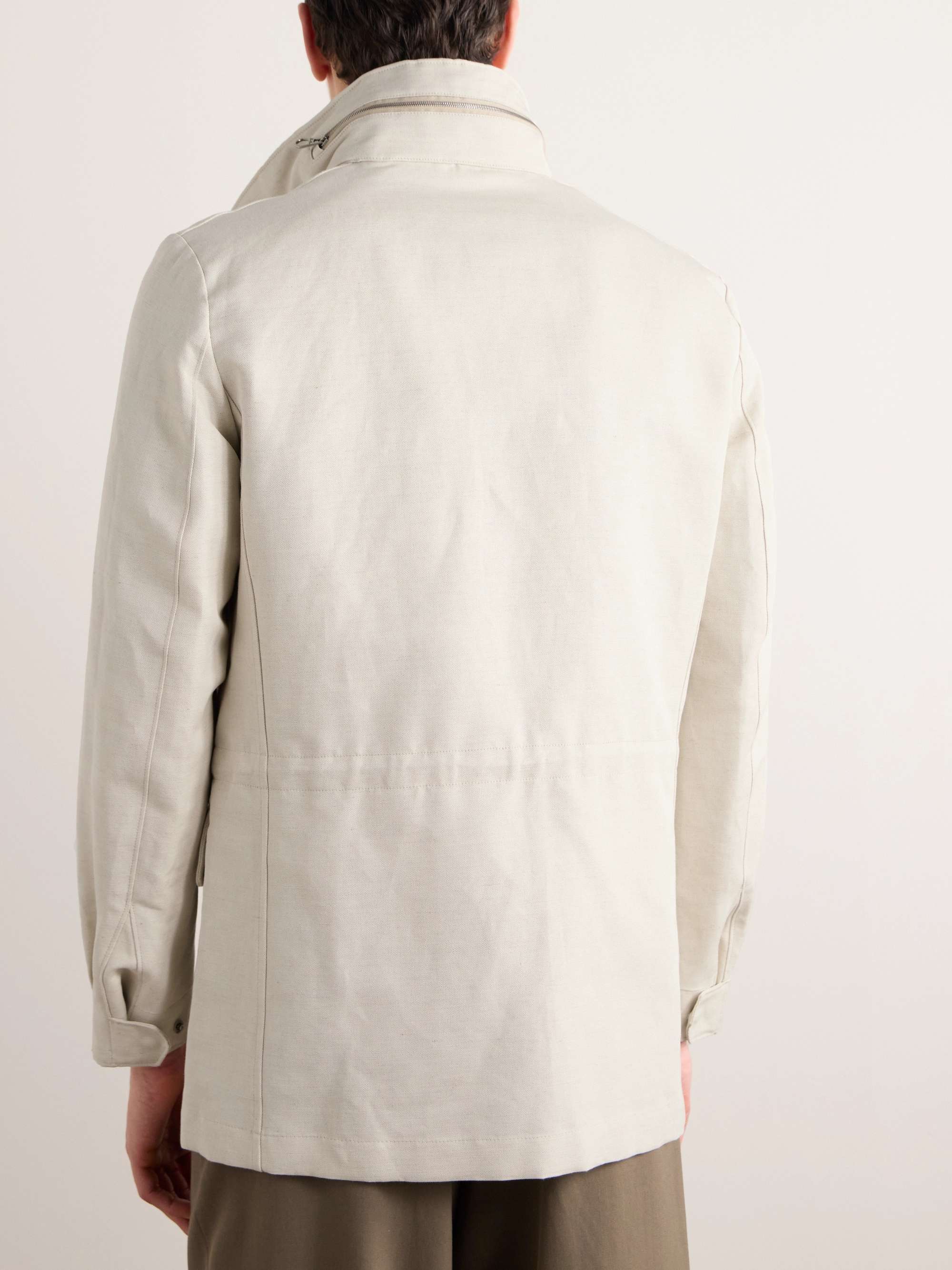 LORO PIANA Traveler Rain System® Cotton and Linen-Blend Field Jacket