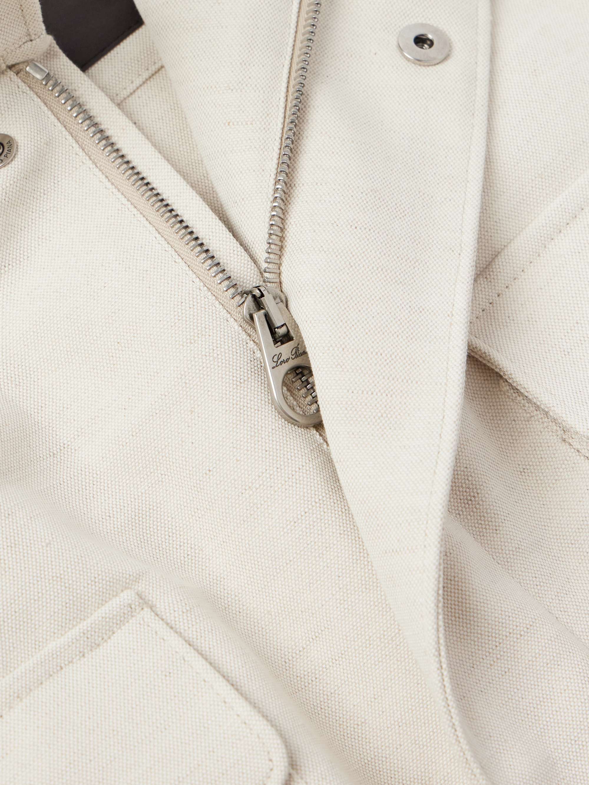 LORO PIANA Traveler Rain System® Cotton and Linen-Blend Field Jacket