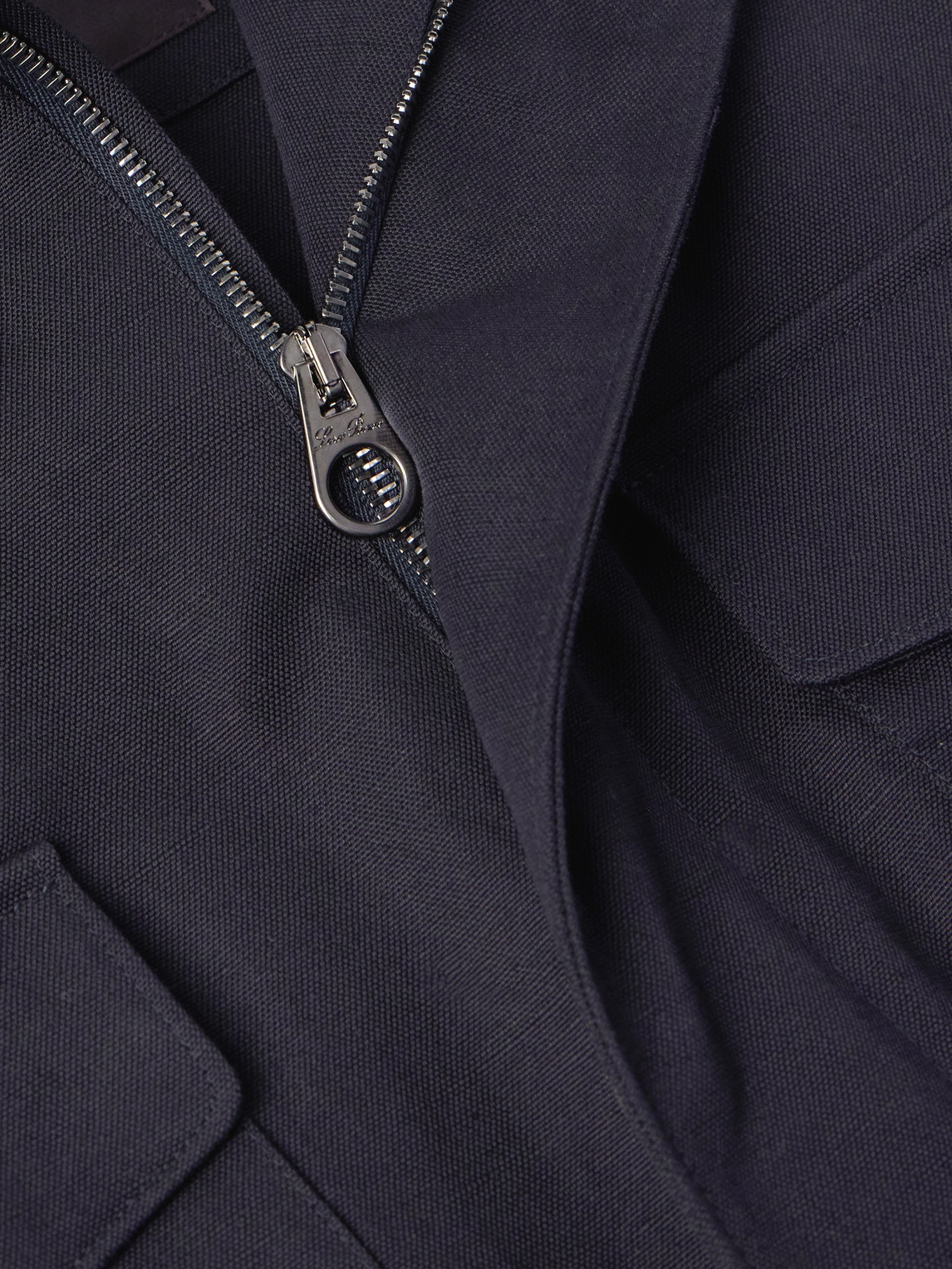 Loro Piana Traveler Rain System® Cotton And Linen-blend Field Jacket In Blue