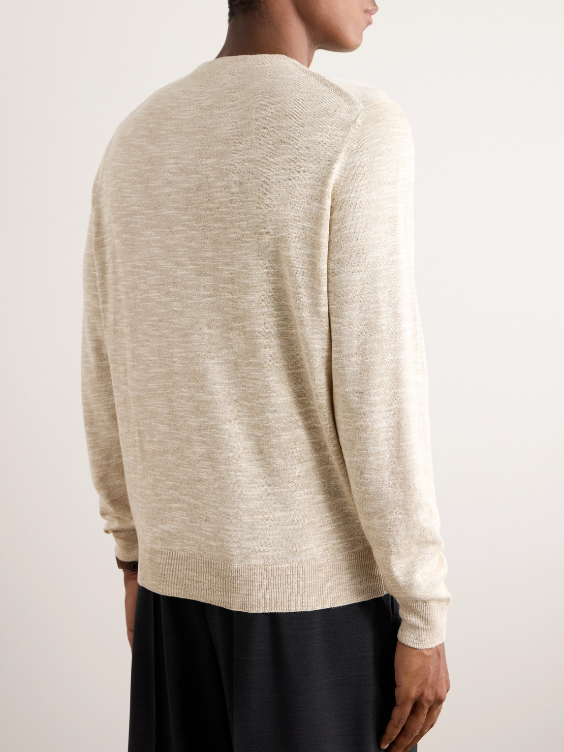 Loro Piana Linen And Silk-blend Sweater In Neutrals