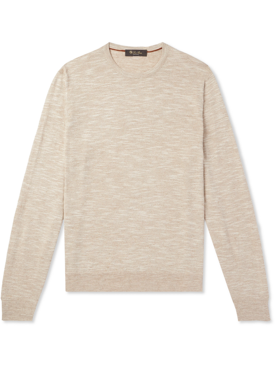 Loro Piana Linen And Silk-blend Jumper In Neutrals