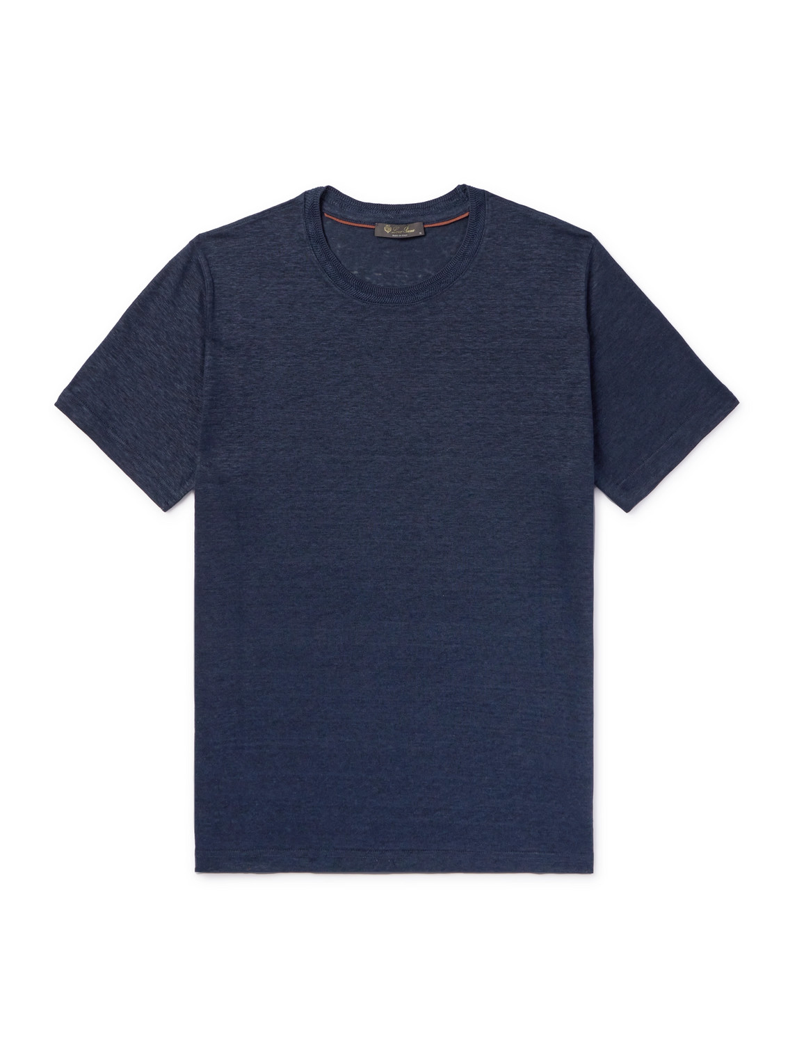 Loro Piana Linen T-shirt In Blue