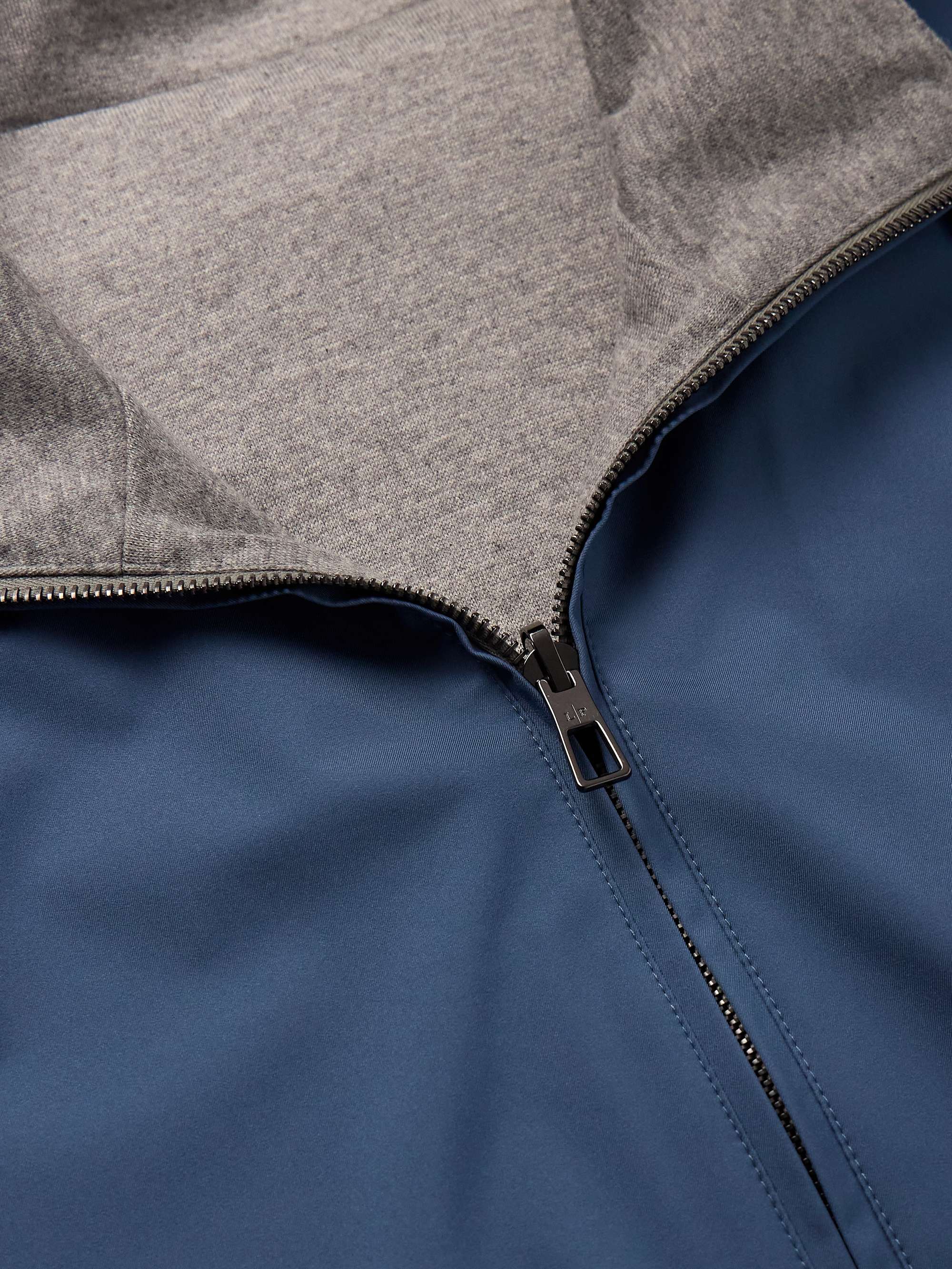 LORO PIANA 리버서블 윈드메이트 스톰 시스템® 셸 캐시미어 보머 재킷