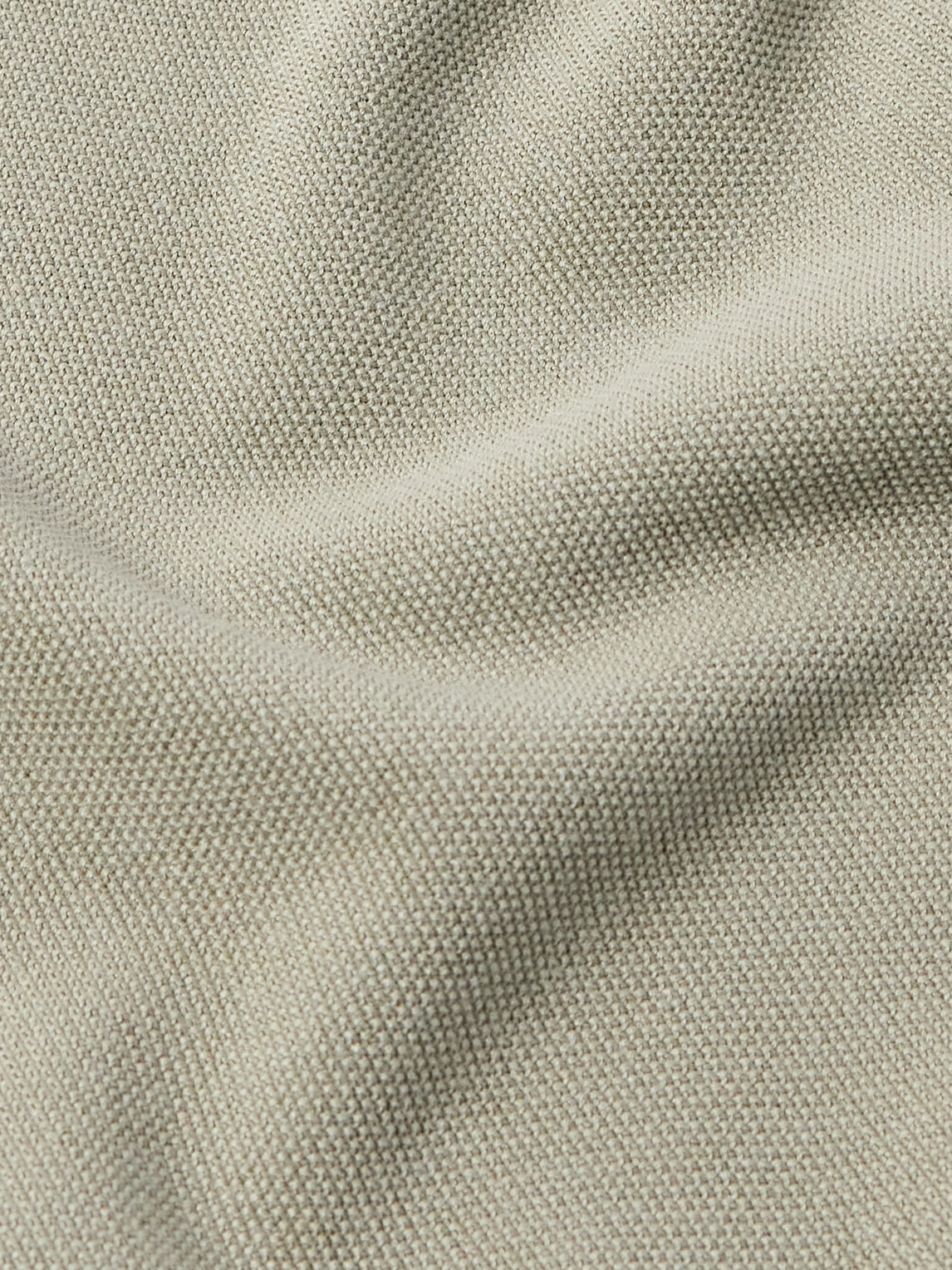 Loro Piana Cotton And Silk-blend Piqué Sweater In Green