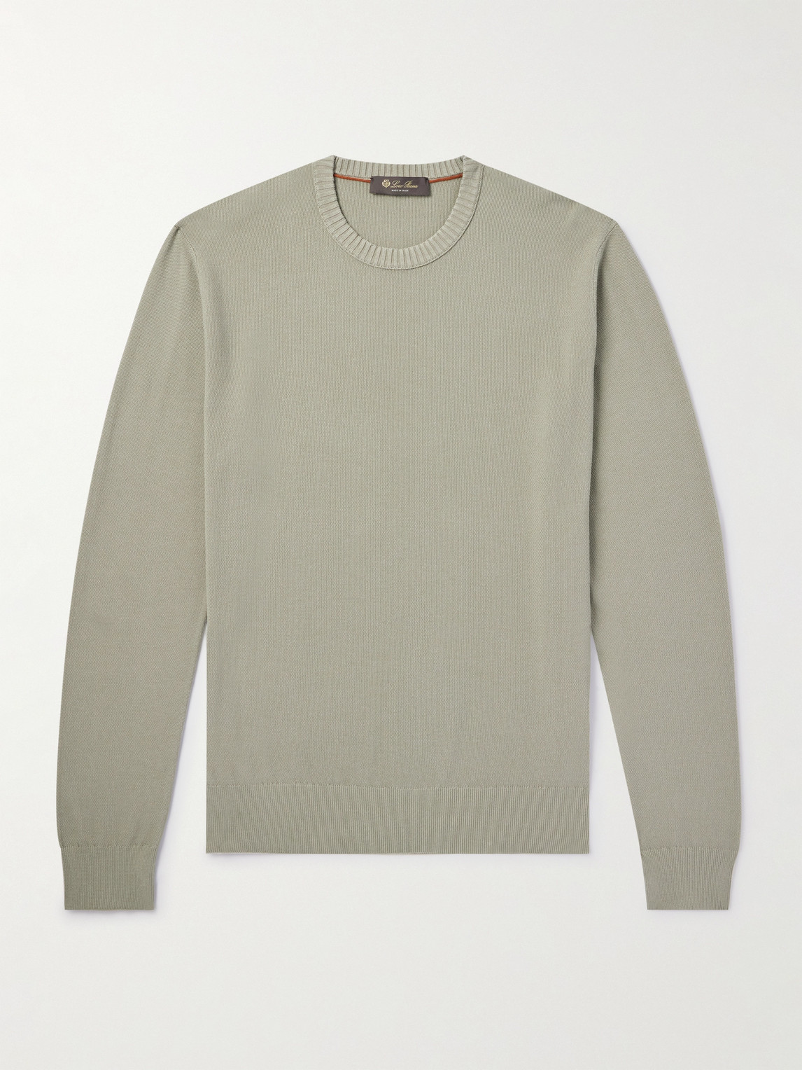 Loro Piana Cotton and Silk-Blend Piqué Sweater - Men