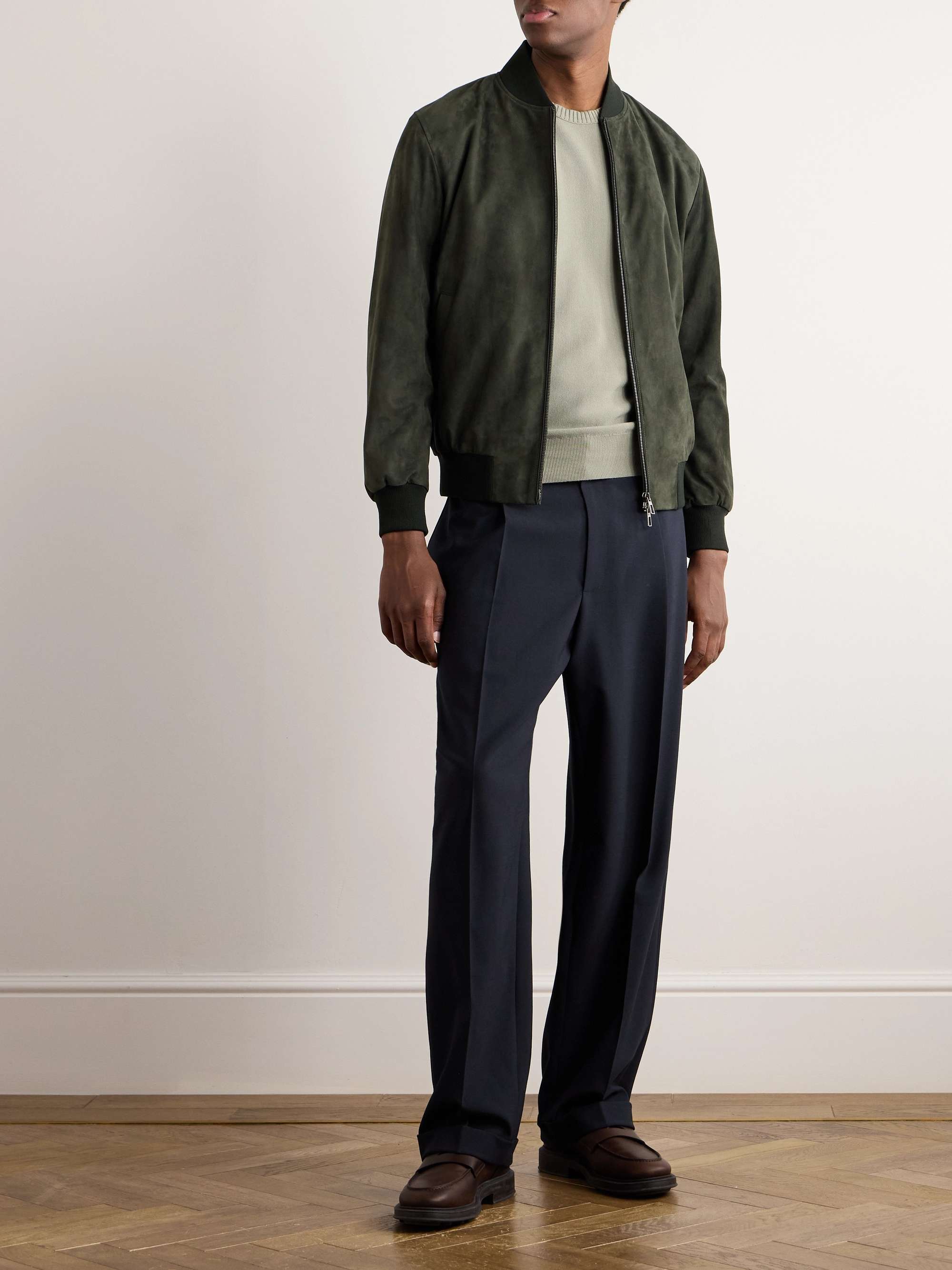 LORO PIANA Cotton and Silk-Blend Piqué Sweater