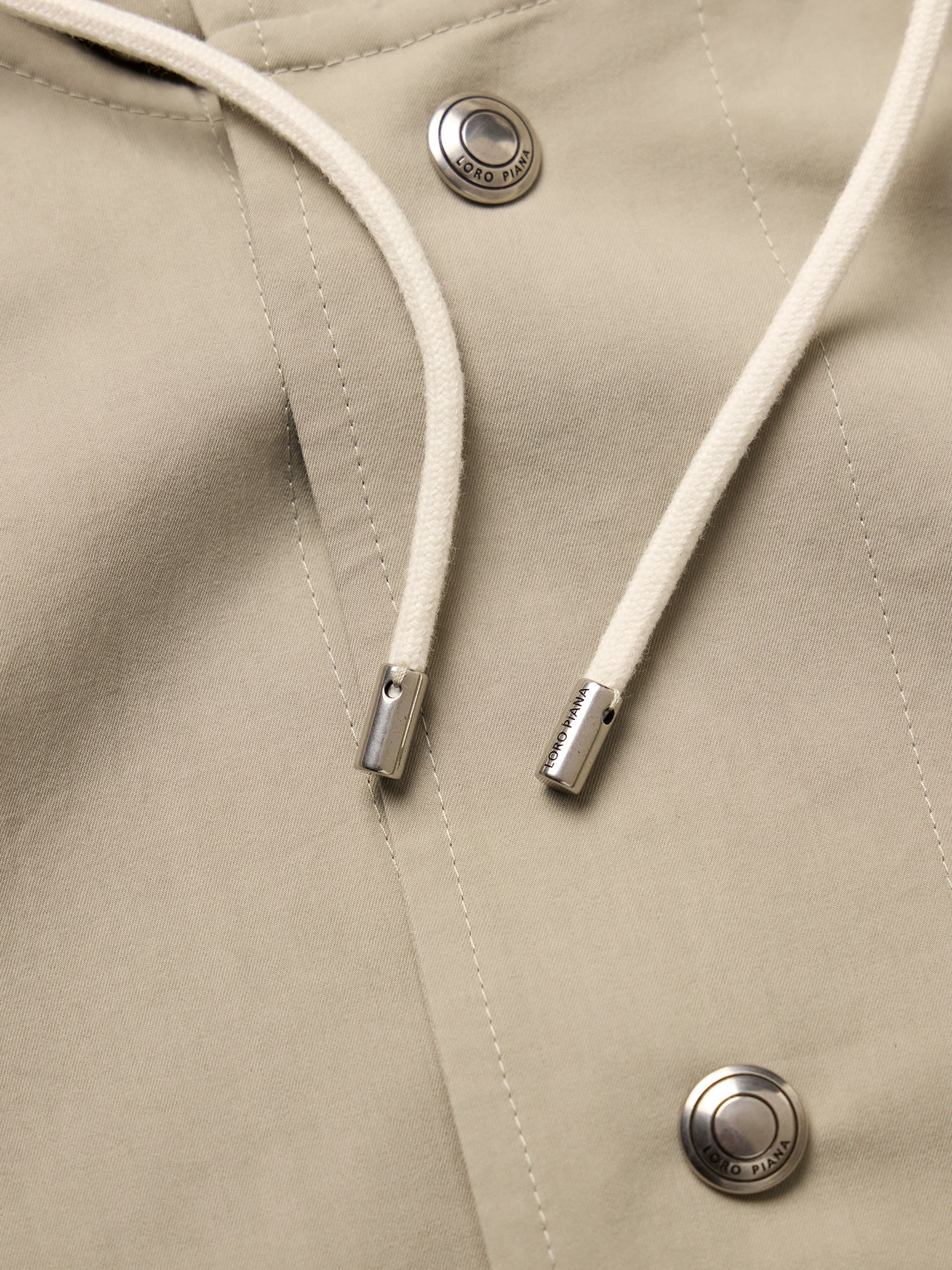 Shop Loro Piana Ako Cotton And Silk-blend Gabardine Parka In Neutrals