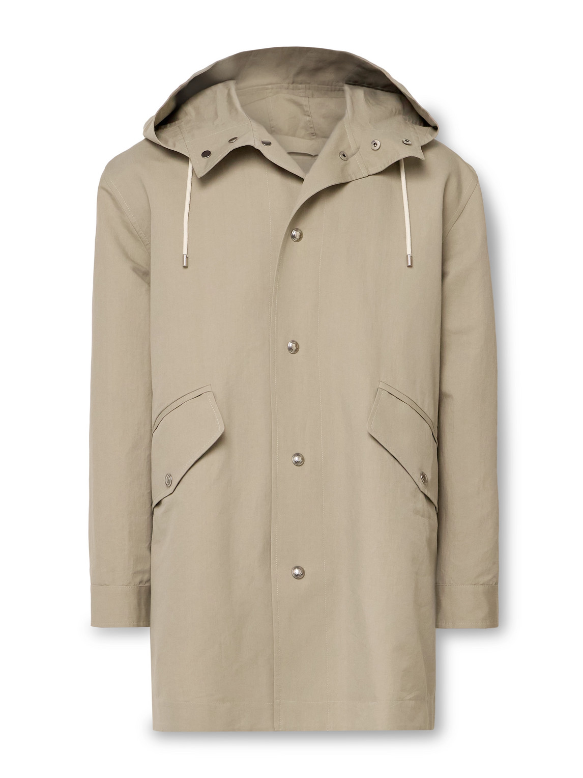 Loro Piana Ako Cotton And Silk-blend Gabardine Parka In Neutrals