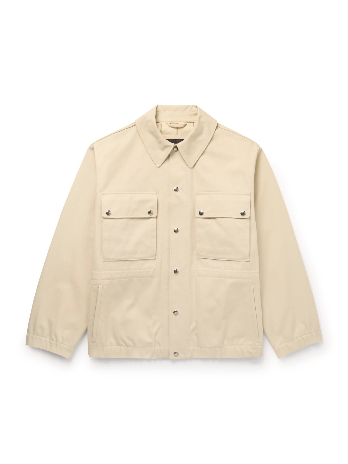 Loro Piana Toei Cotton Canvas Jacket In Neutrals