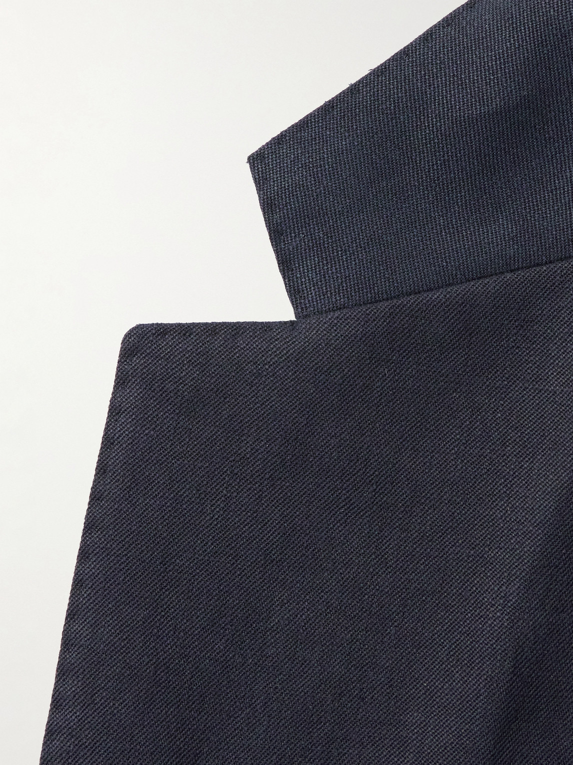 Loro Piana Torino Linen Suit Jacket In Blue