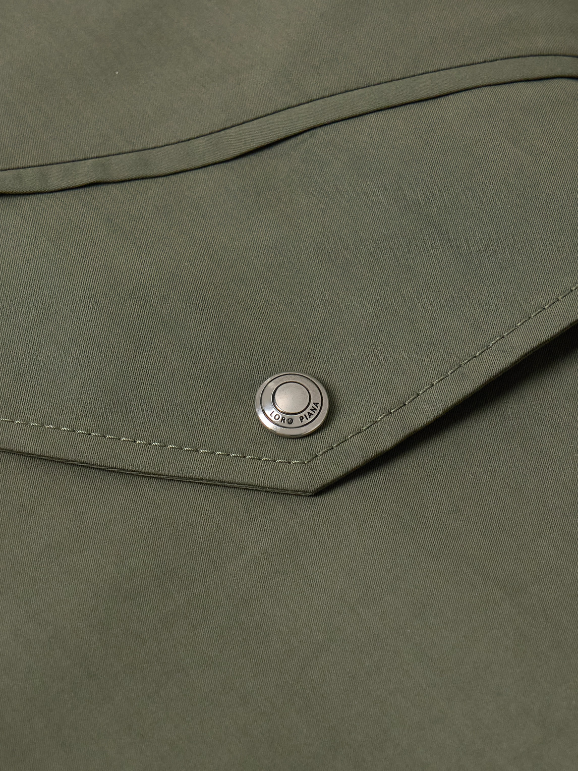 Shop Loro Piana Ako Cotton And Silk-blend Twill Hooded Parka In Green