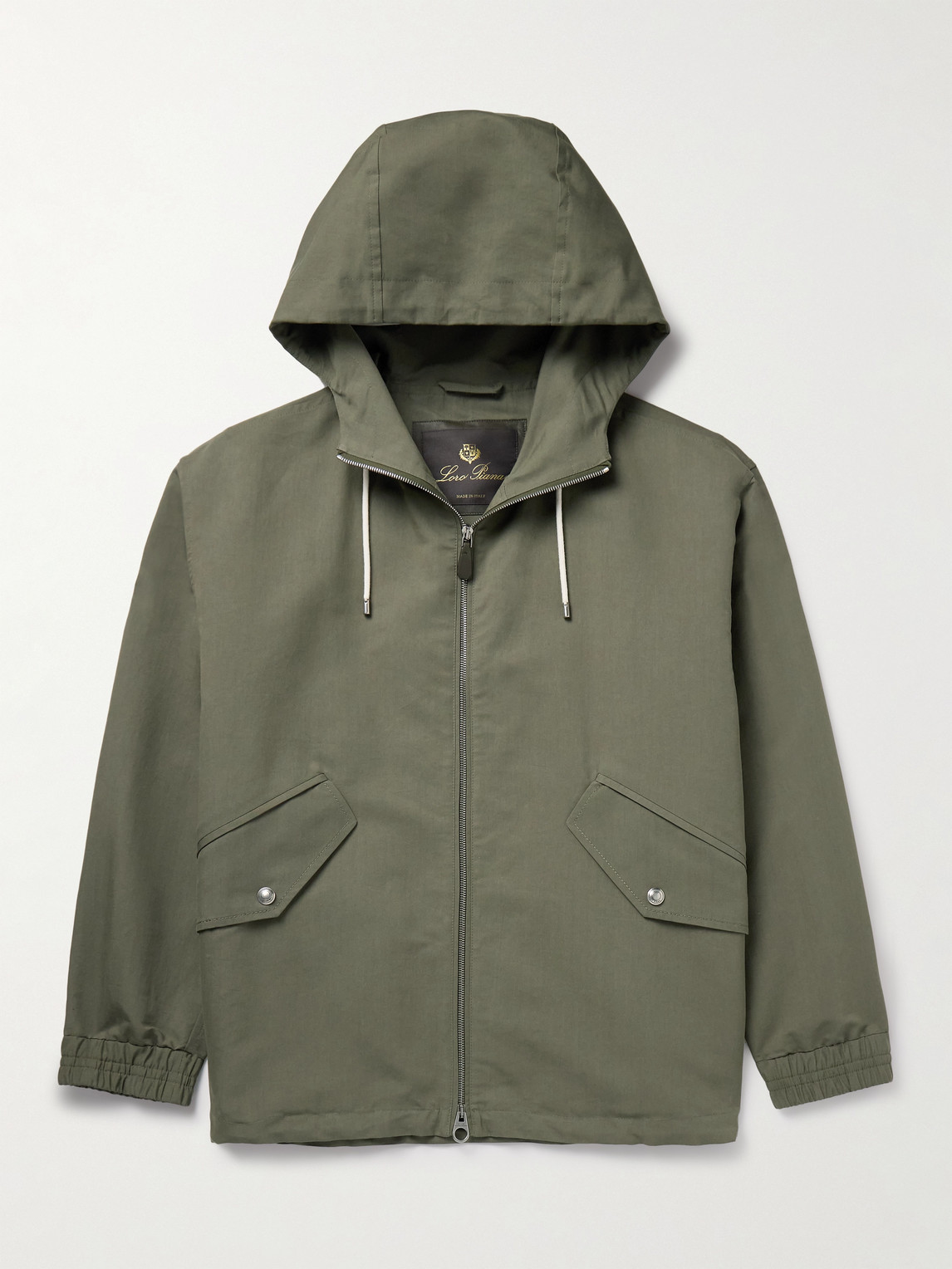 Loro Piana Ako Cotton and ilk-Blend Twill Hooded Parka - Men