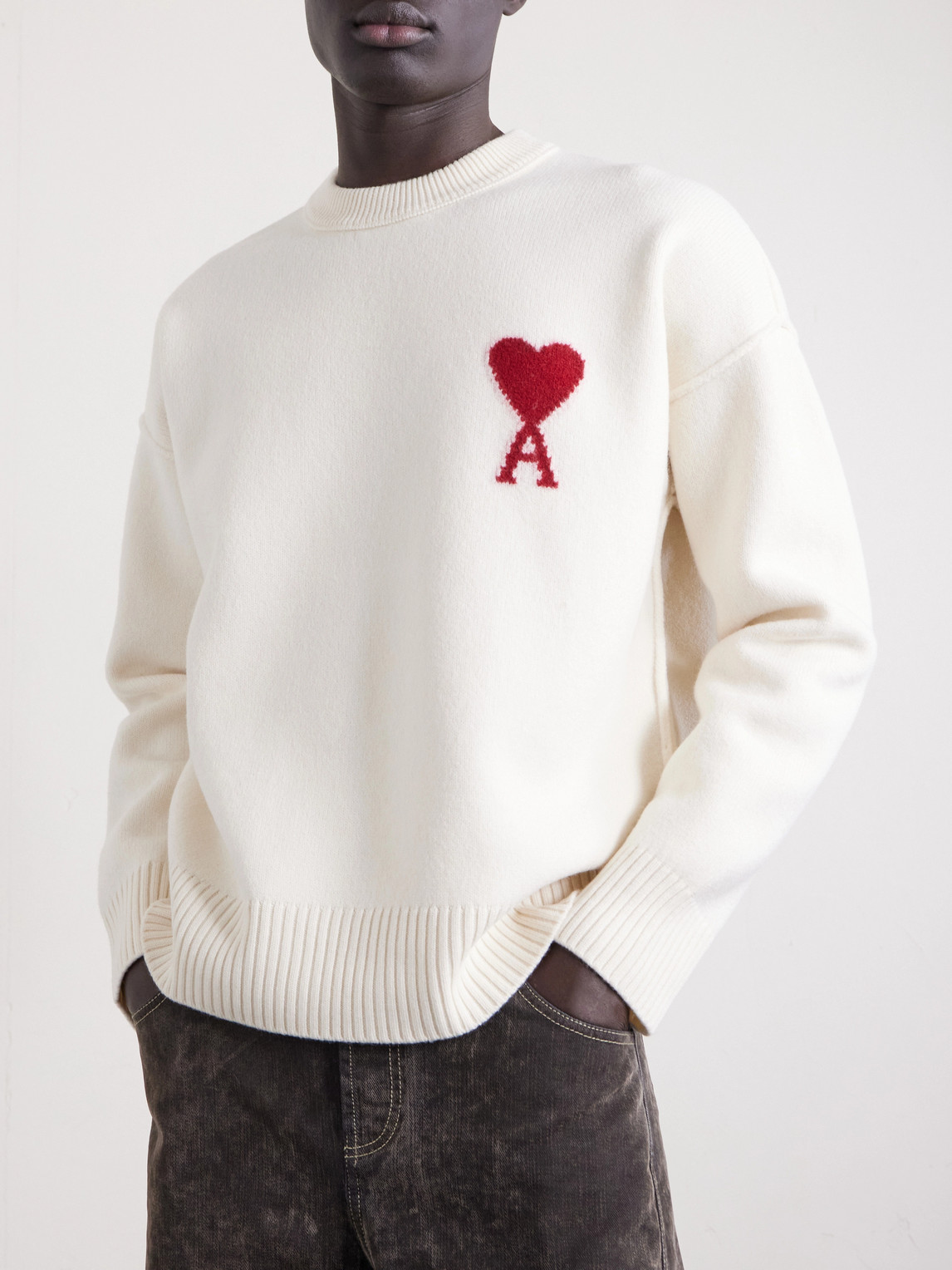 Logo-Intarsia Virgin Sweater