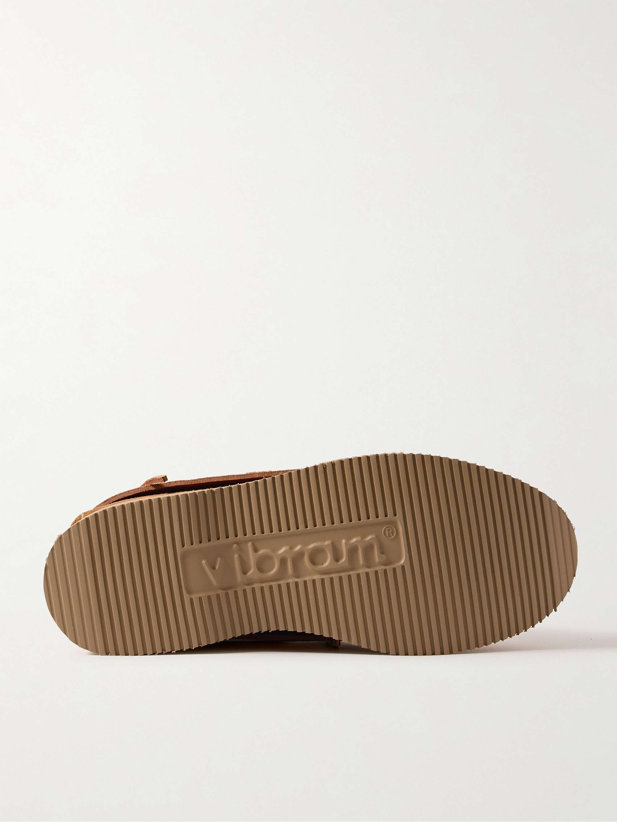 YUKETEN 8 Pig Tails Textured-Leather Chukka Boots