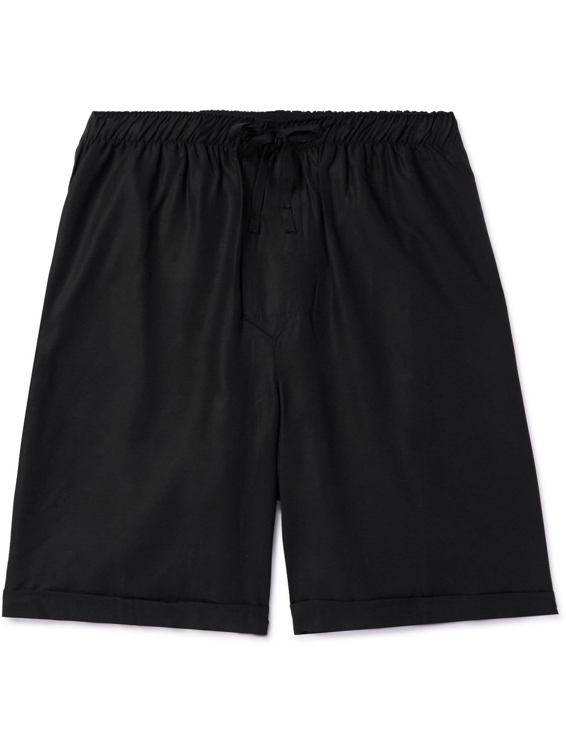 Cdlp Straight-leg Lyocell Pyjama Shorts In Black