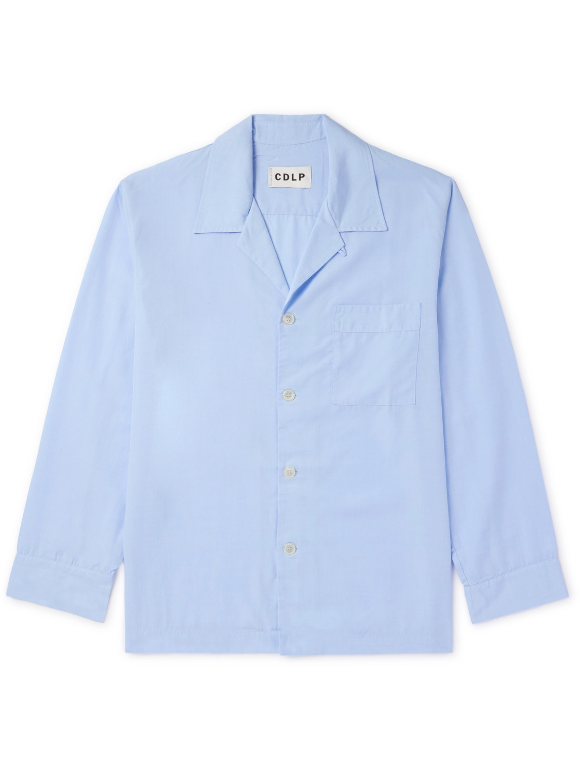 Camp-Collar Lyocell Pyjama Shirt