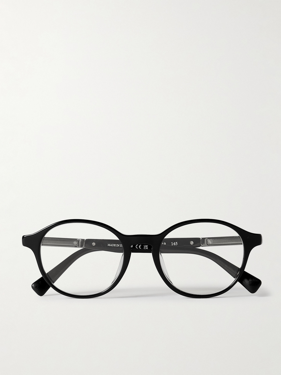 Brunello Cucinelli Round-frame Acetate Optical Glasses In Black