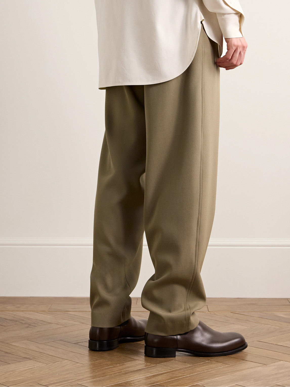 THE ROW BERKEL TAPERED WOOL-TWILL TROUSERS